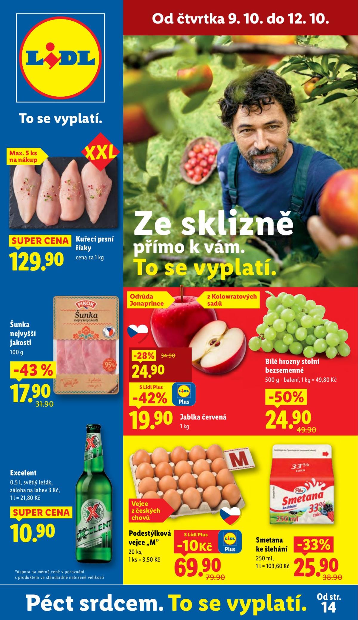 Aktuální leták Lidl od %validSinceDay% 09.10. do 12.10.