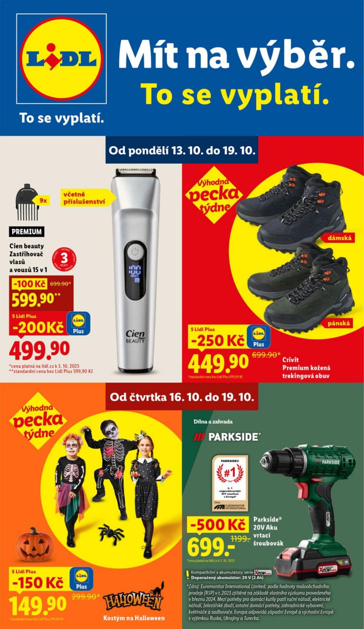 Aktuální leták Lidl - Spotřební zboží od 13.10. do 19.10.