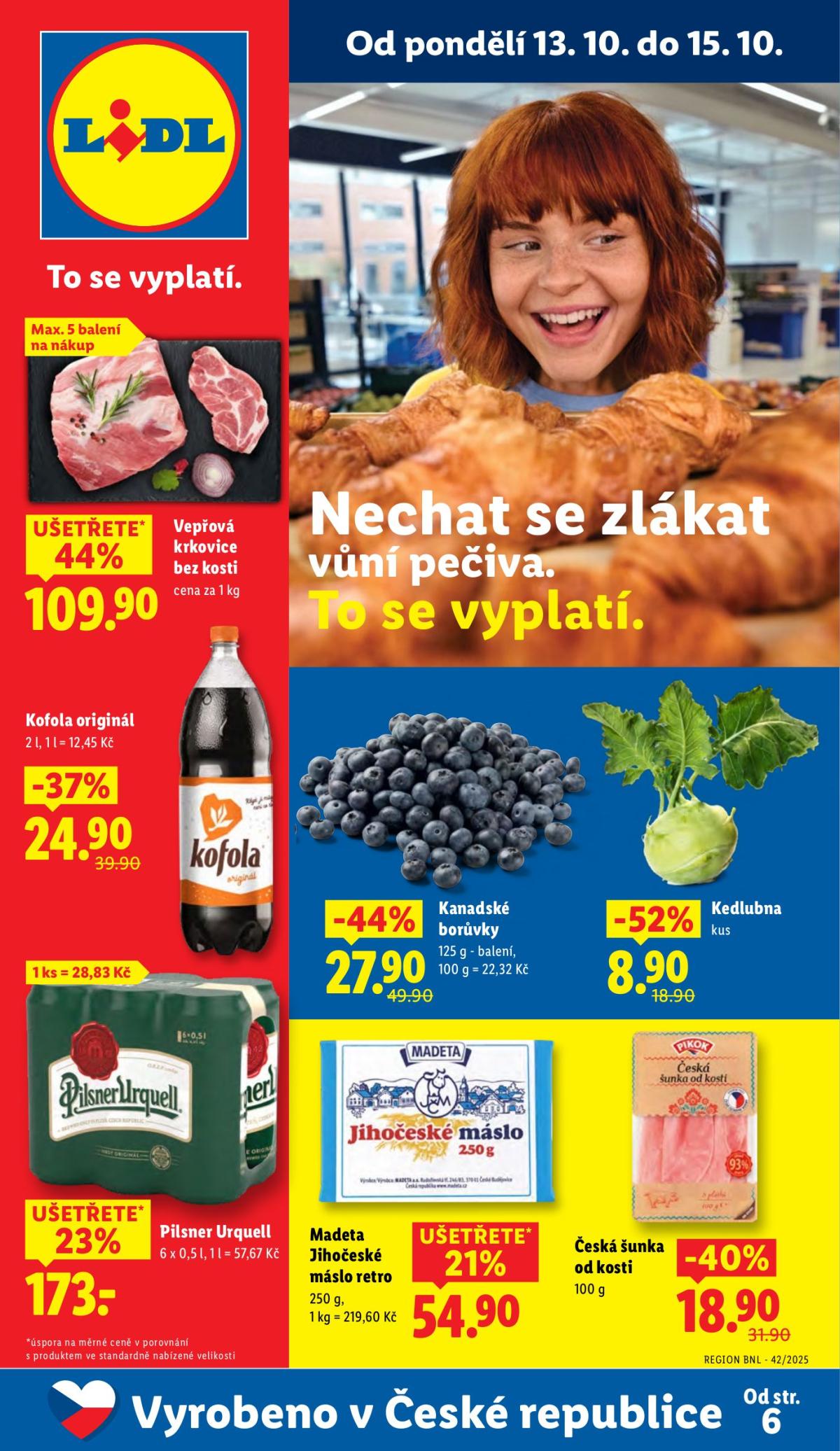 Aktuální leták Lidl od 13.10. do 15.10.