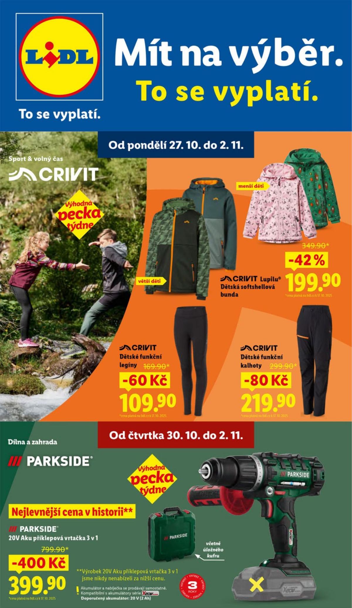 Aktuální leták Lidl - Spotřební zboží od 27.10. do 02.11.