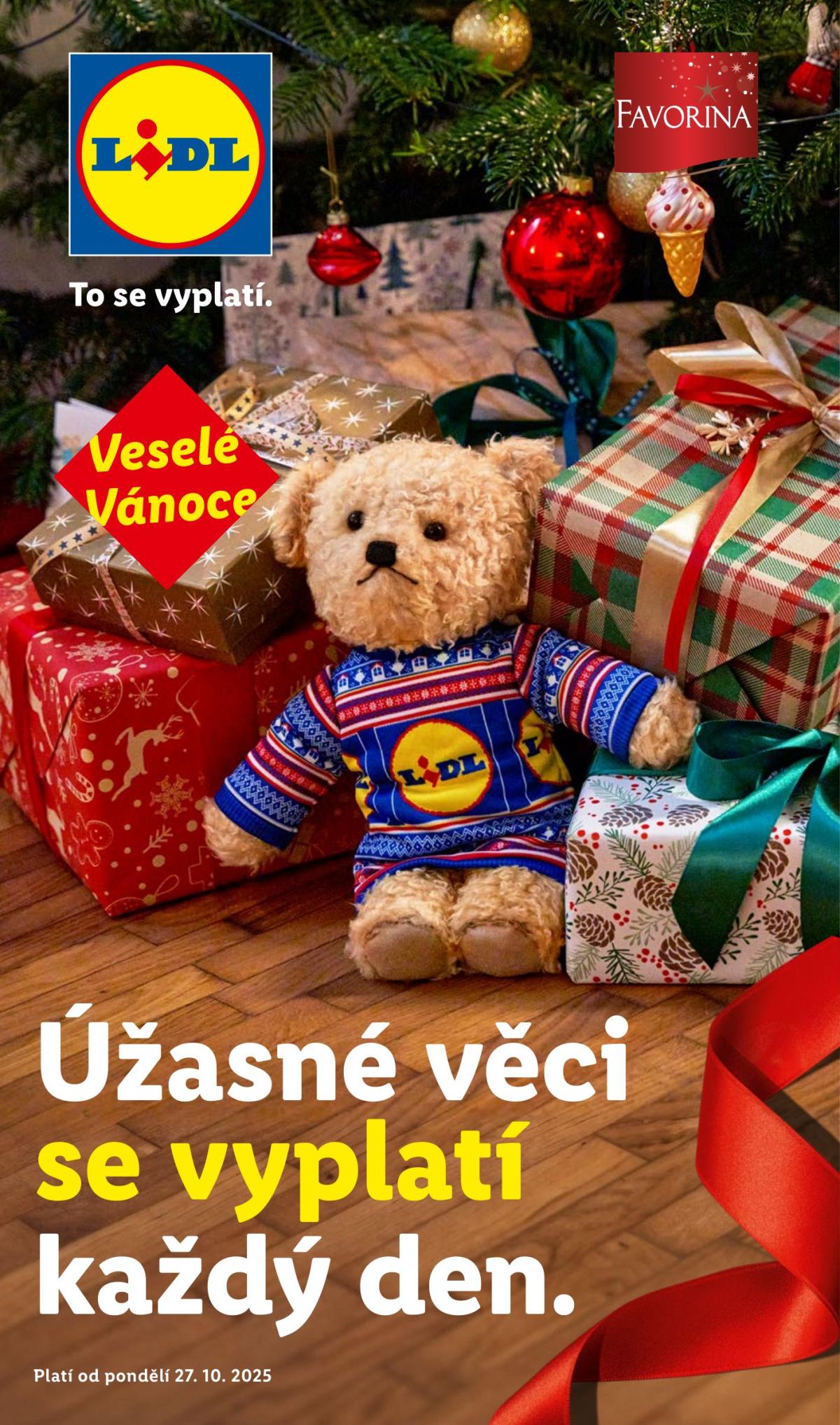 Aktuální leták Lidl - Favorina od 27.10. do 24.12.