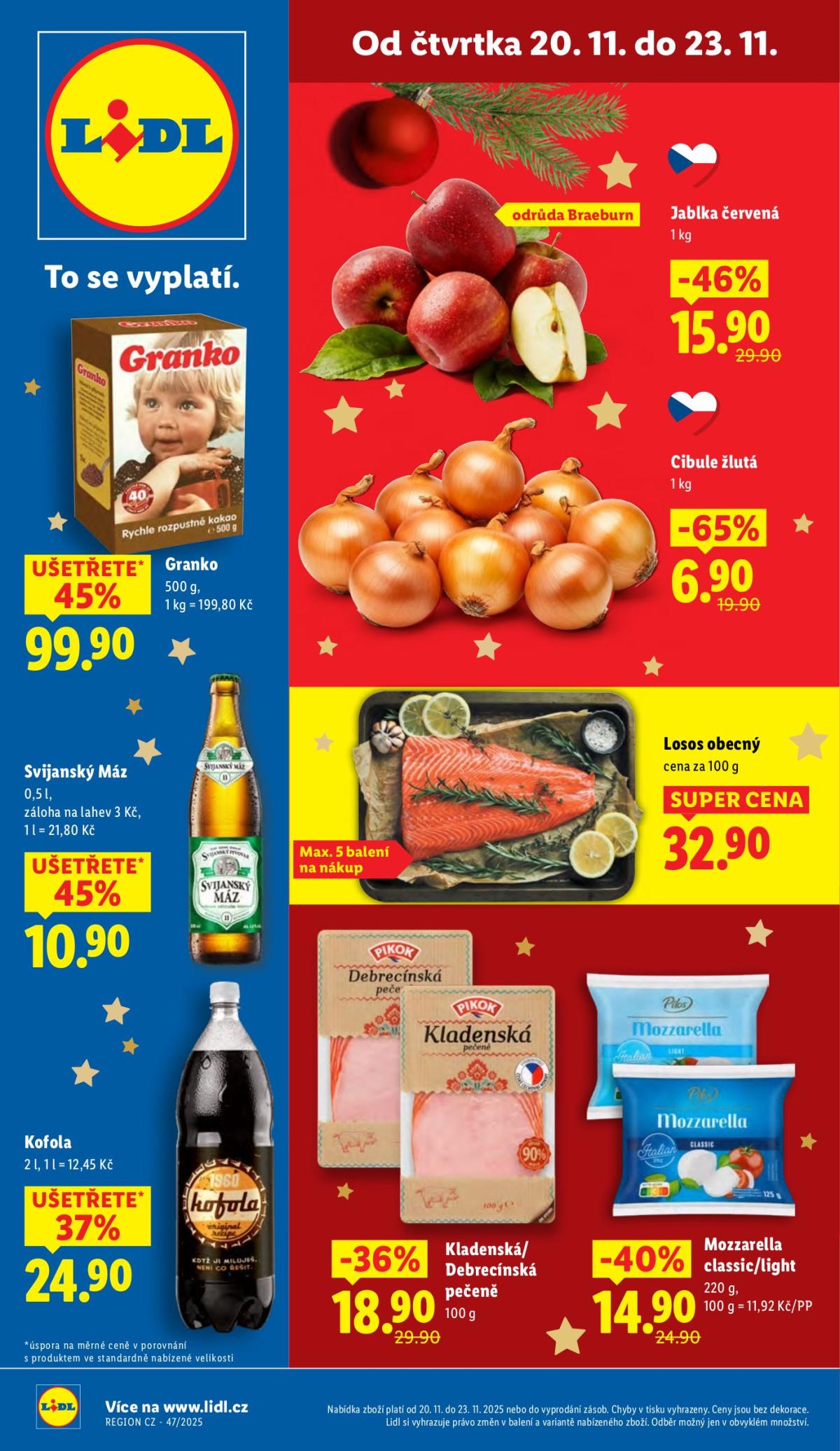 Aktuální leták Lidl od 20.11. do 23.11.