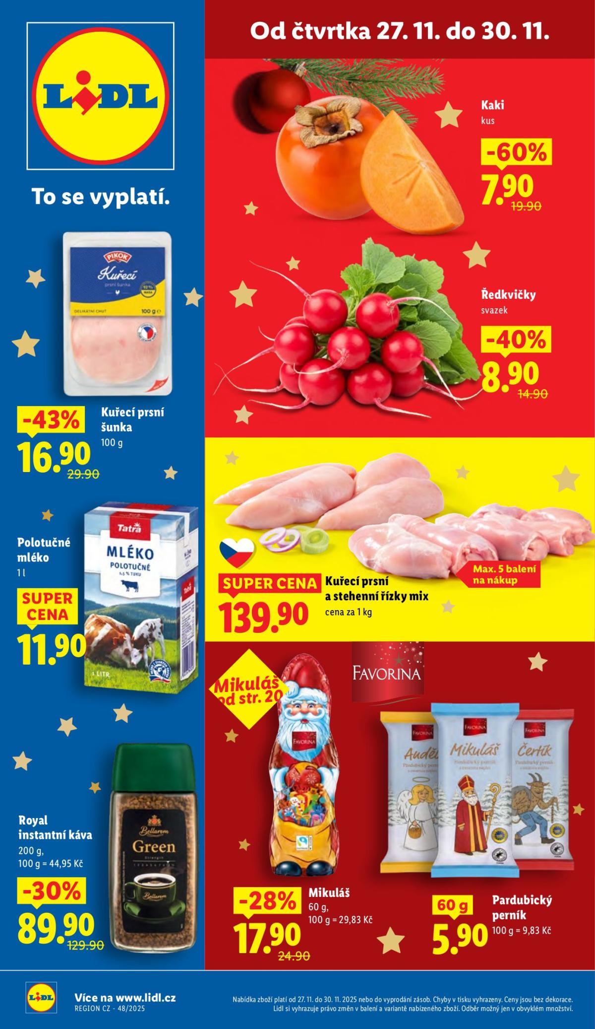 Aktuální leták Lidl od 27.11. do 30.11.