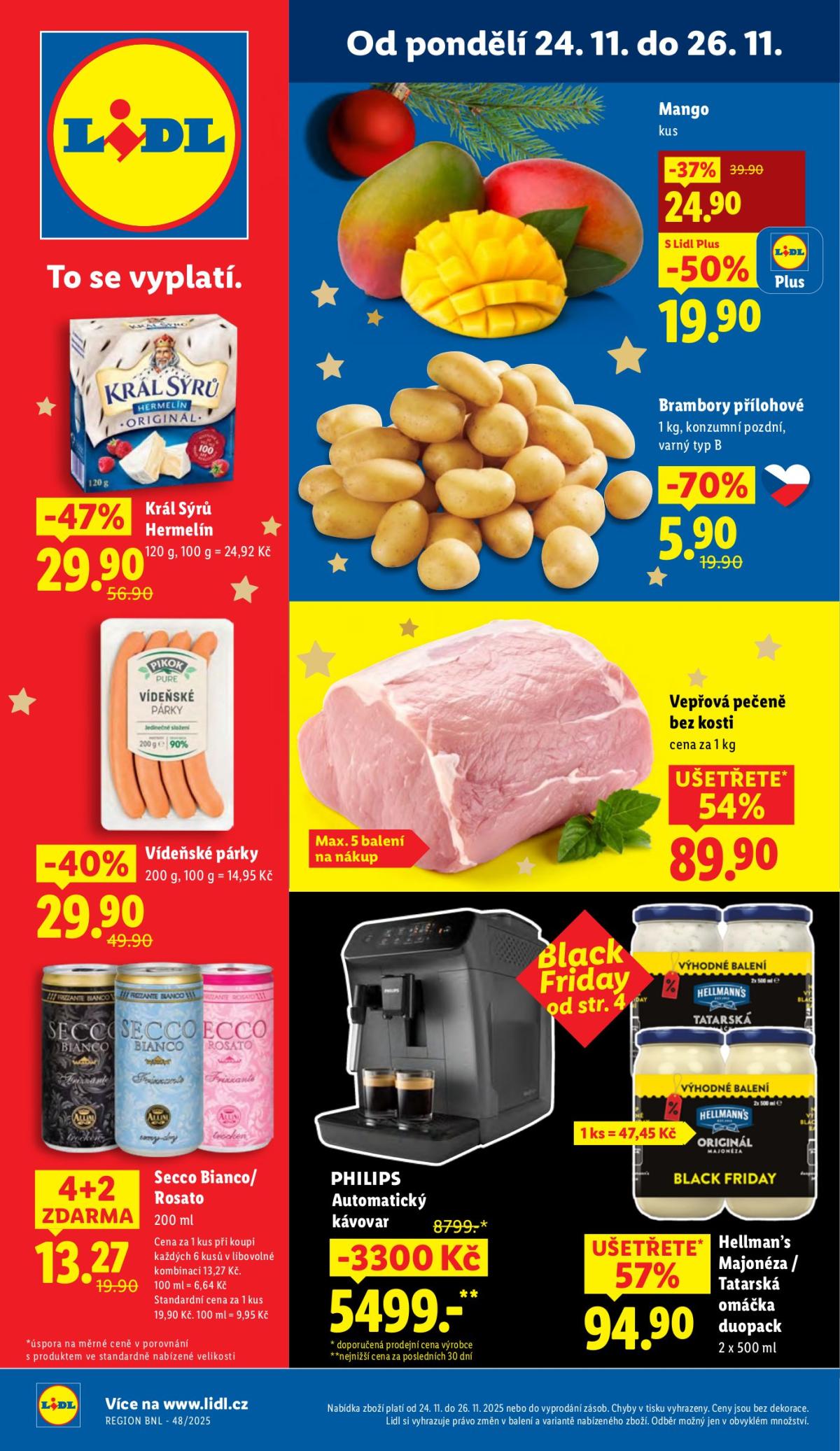 Aktuální leták Lidl od 24.11. do 26.11.