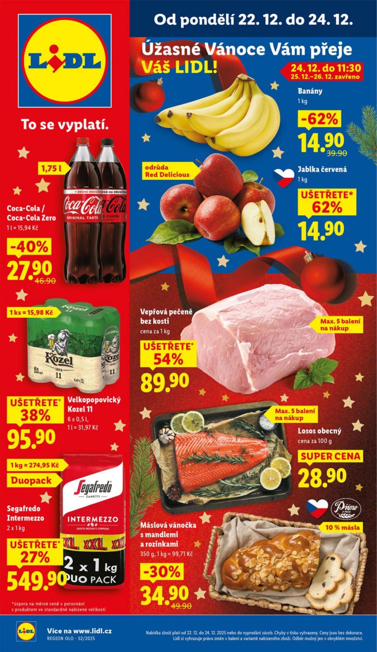 Aktuální leták Lidl od 22.12. do 24.12.