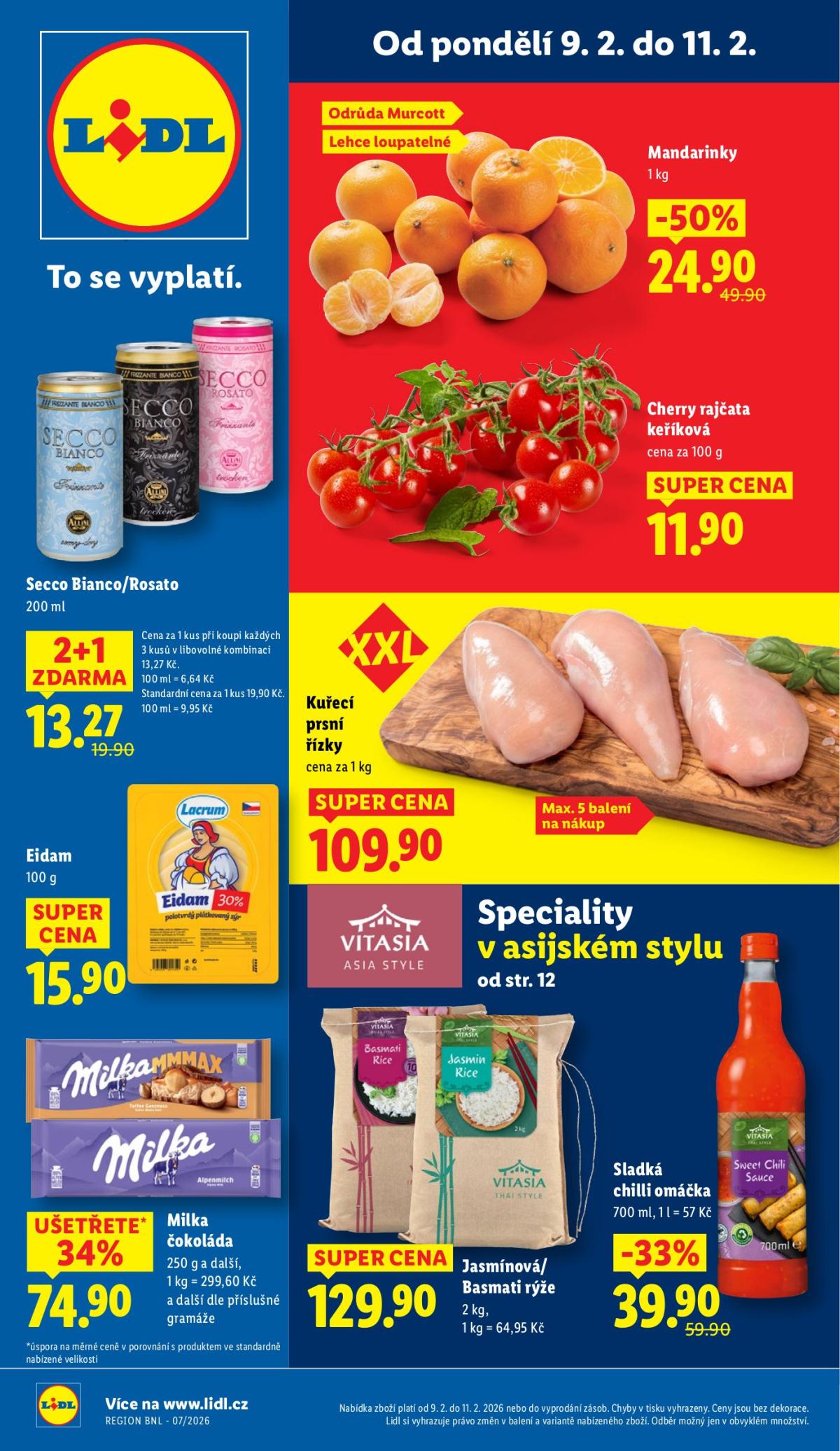 Lidl leták platný od pondělí 09.02.2026 do středy 11.02.2026
