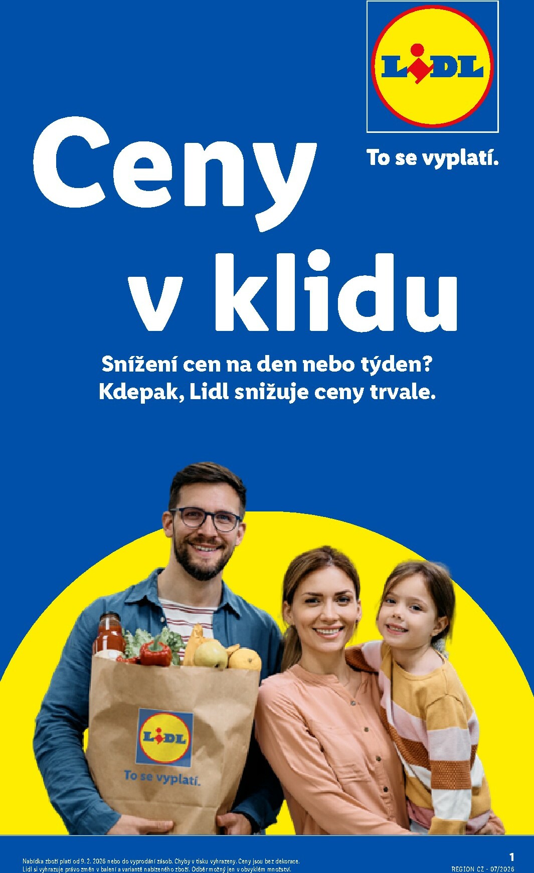 Lidl - Ceny v klidu leták platný od pondělí 09.02.2026 do úterý 31.03.2026