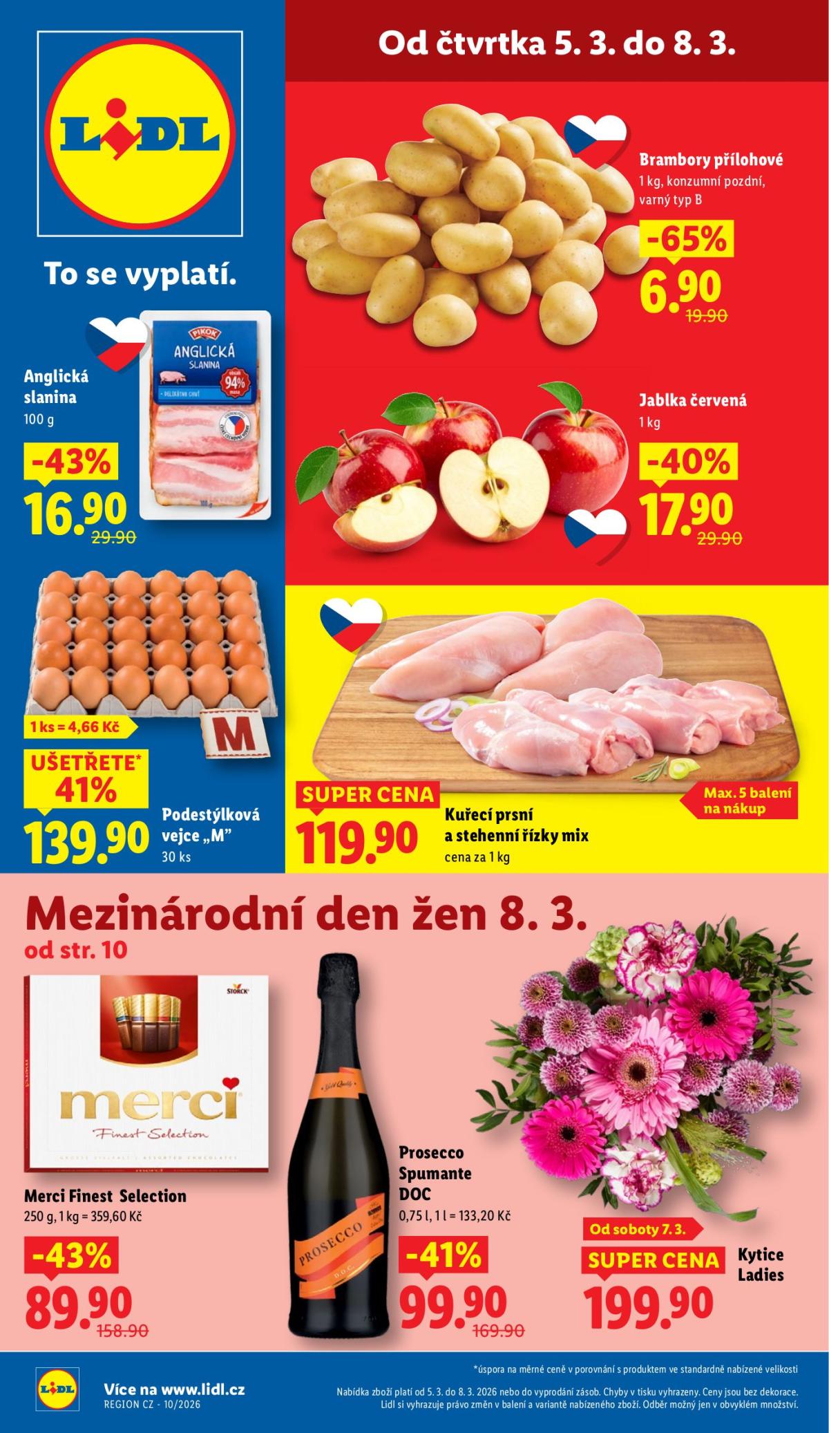 Lidl leták platný od čtvrtka 05.03.2026 do neděle 08.03.2026