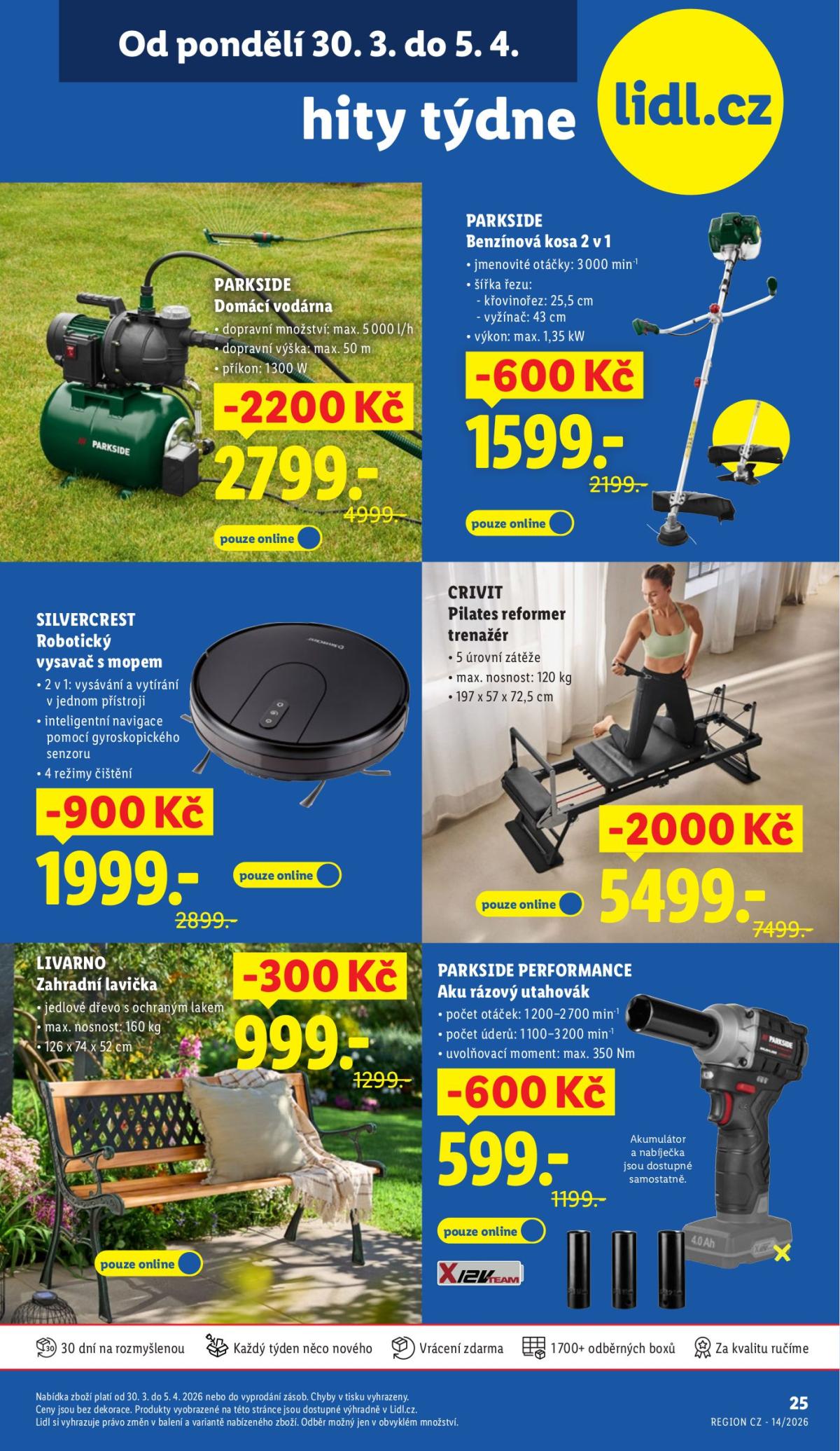 Lidl - Hity týdne leták platný od pondělí 30.03.2026 do neděle 05.04.2026