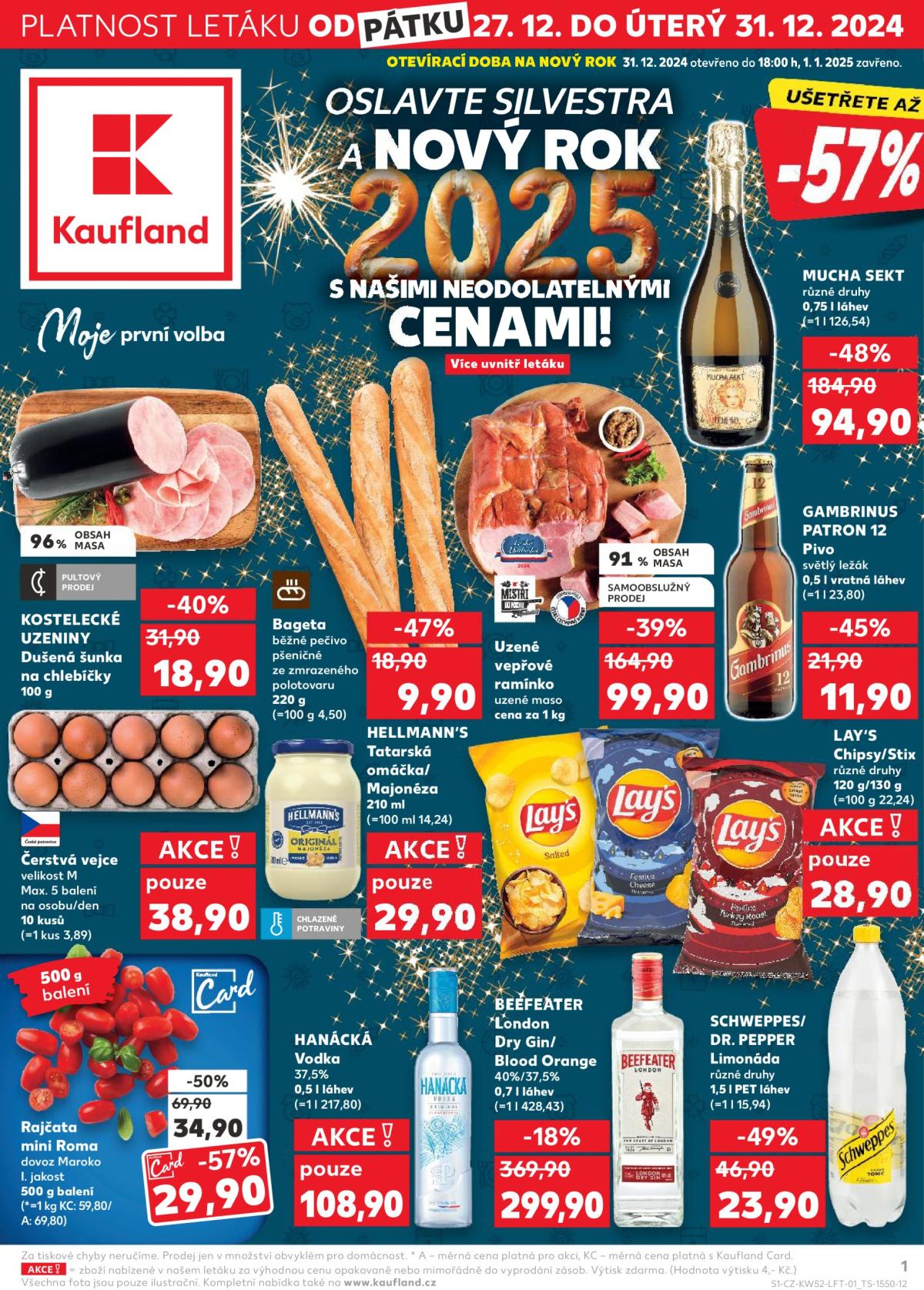 Leták Kaufland od 27.12. do 31.12.