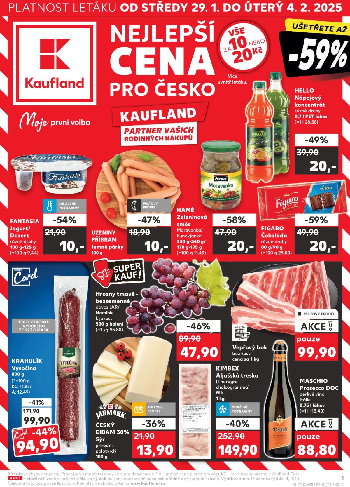 Leták Kaufland od 29.01. do 04.02.