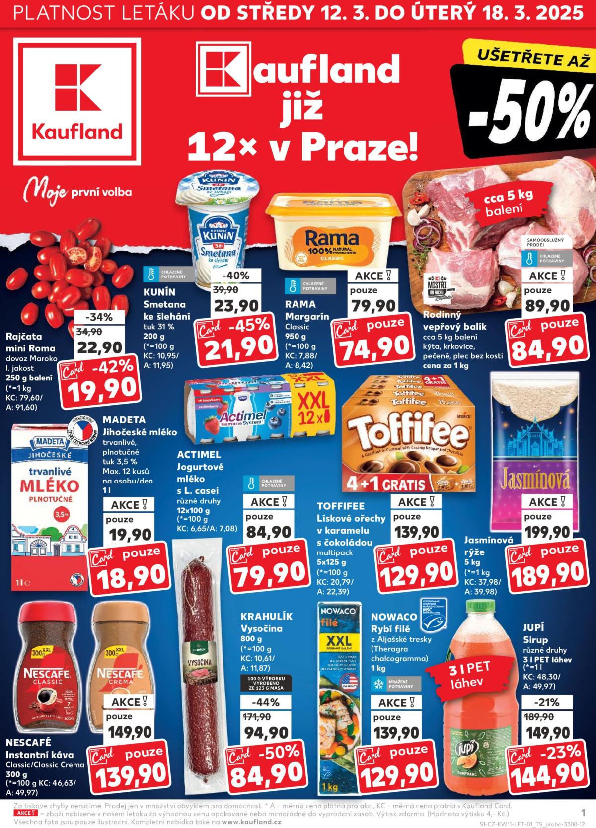 Leták Kaufland Praha od 12.03. do 18.03.
