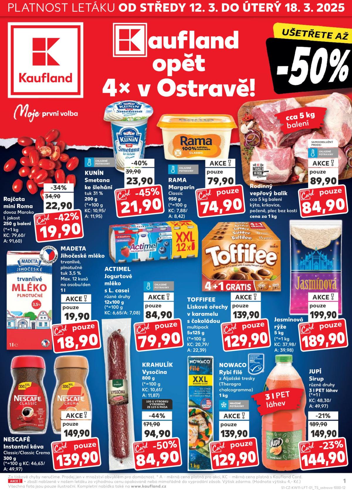 Leták Kaufland Ostrava od 12.03. do 18.03.