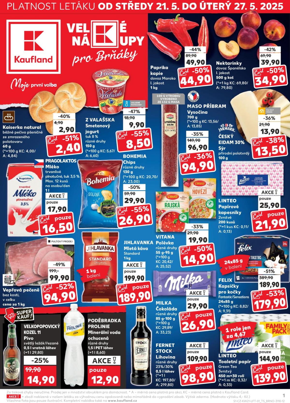 Leták Kaufland Brno od 21.05. do 27.05.