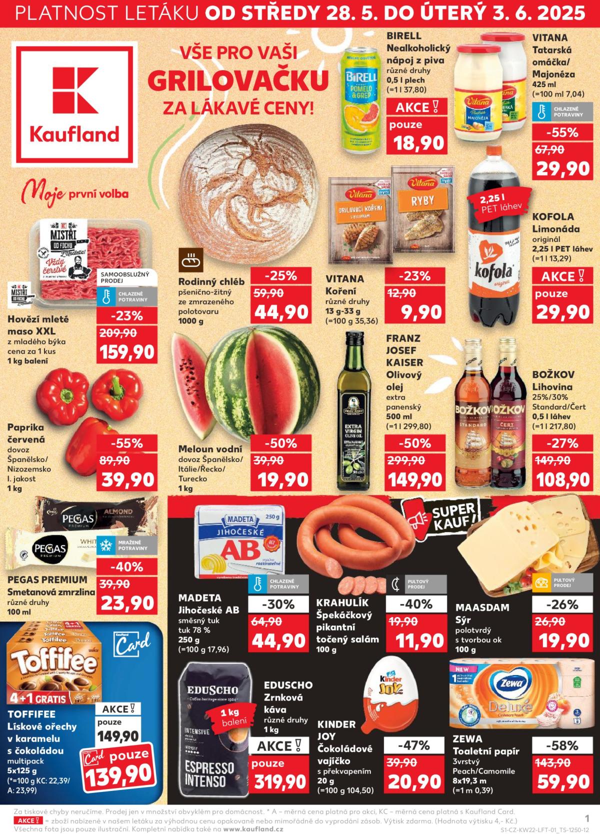 Leták Kaufland Kolín od 28.05. do 03.06.