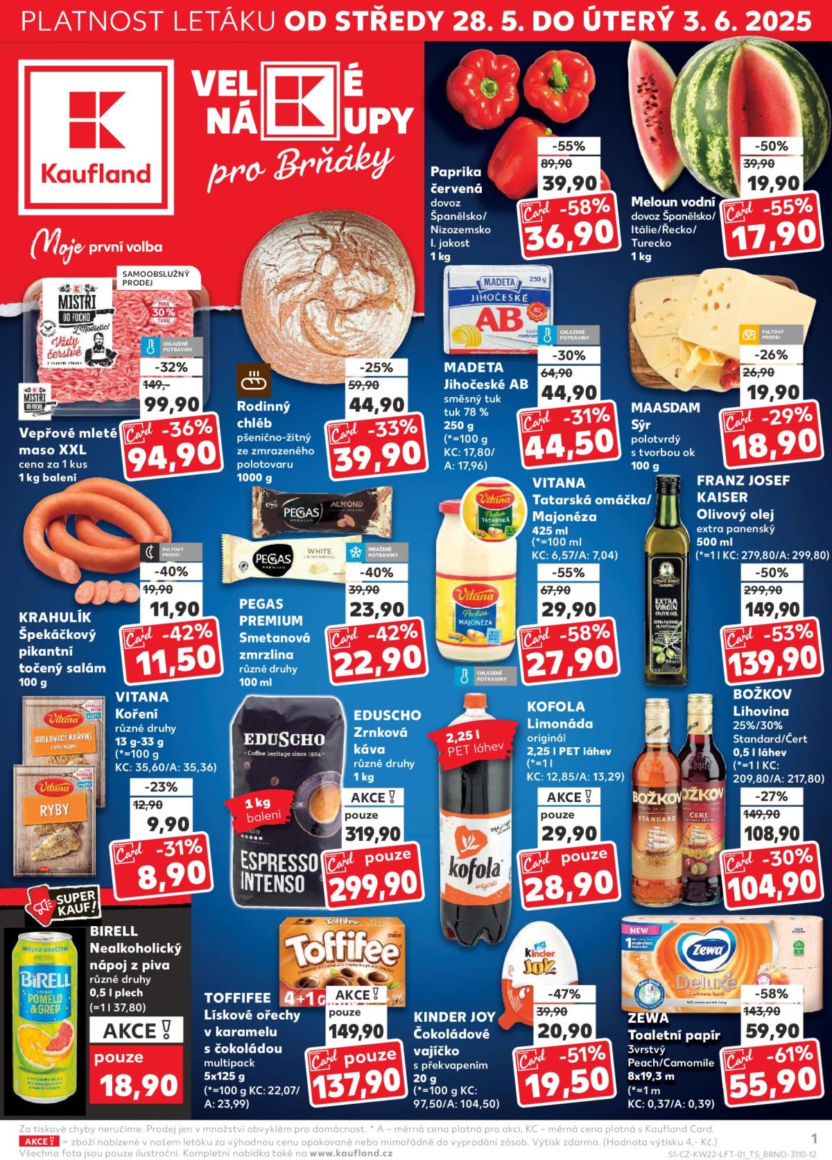 Leták Kaufland Brno od 28.05. do 03.06.