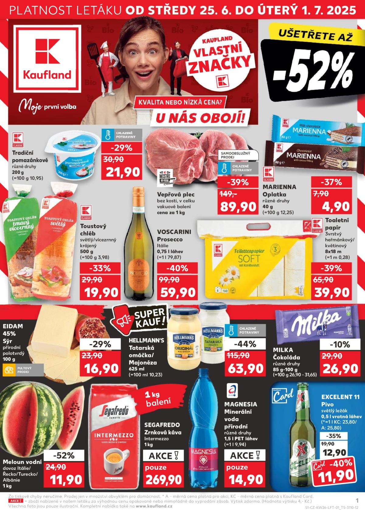 Leták Kaufland Brno od 25.06. do 01.07.