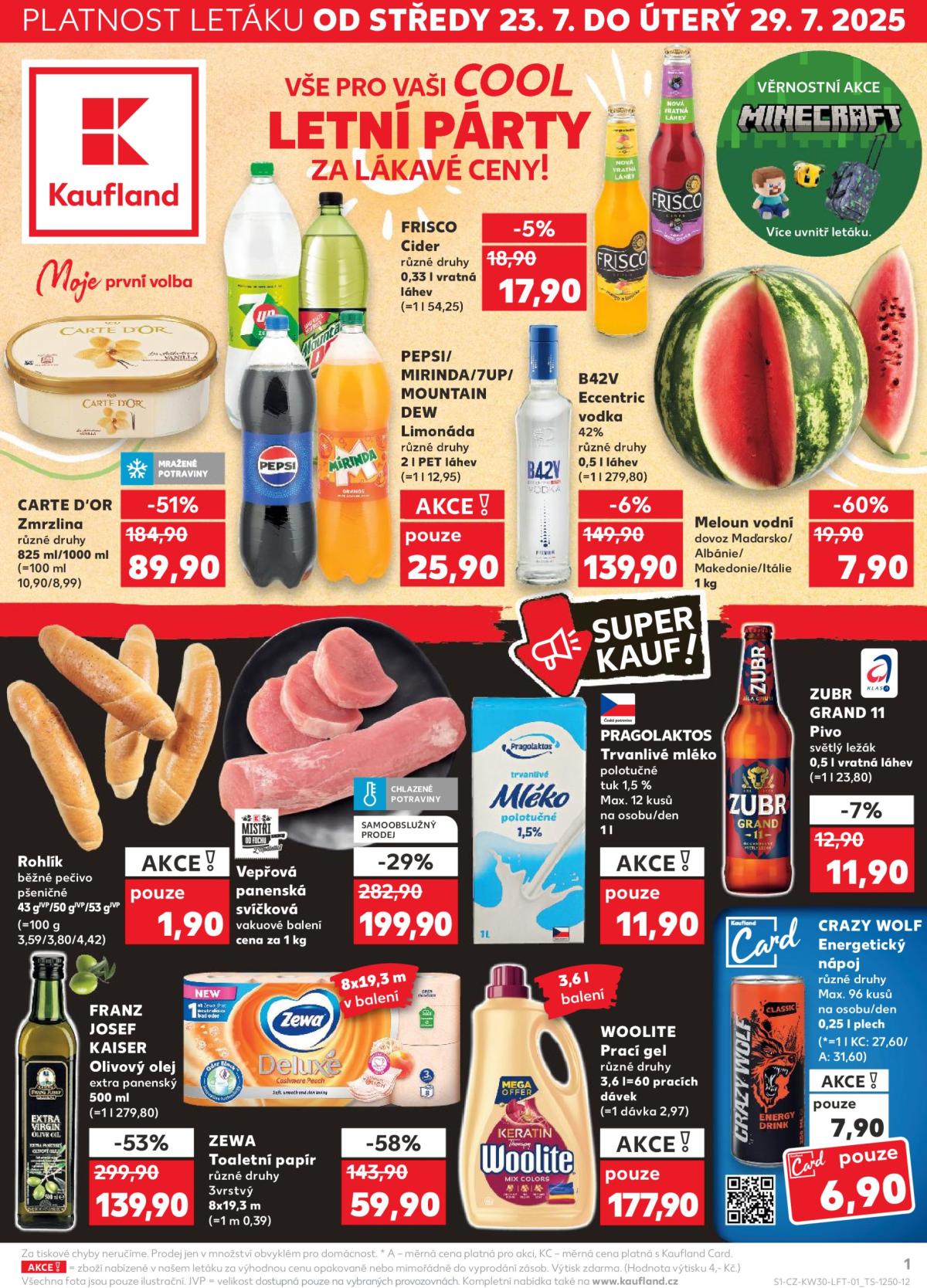 Leták Kaufland Kolín od 23.07. do 29.07.