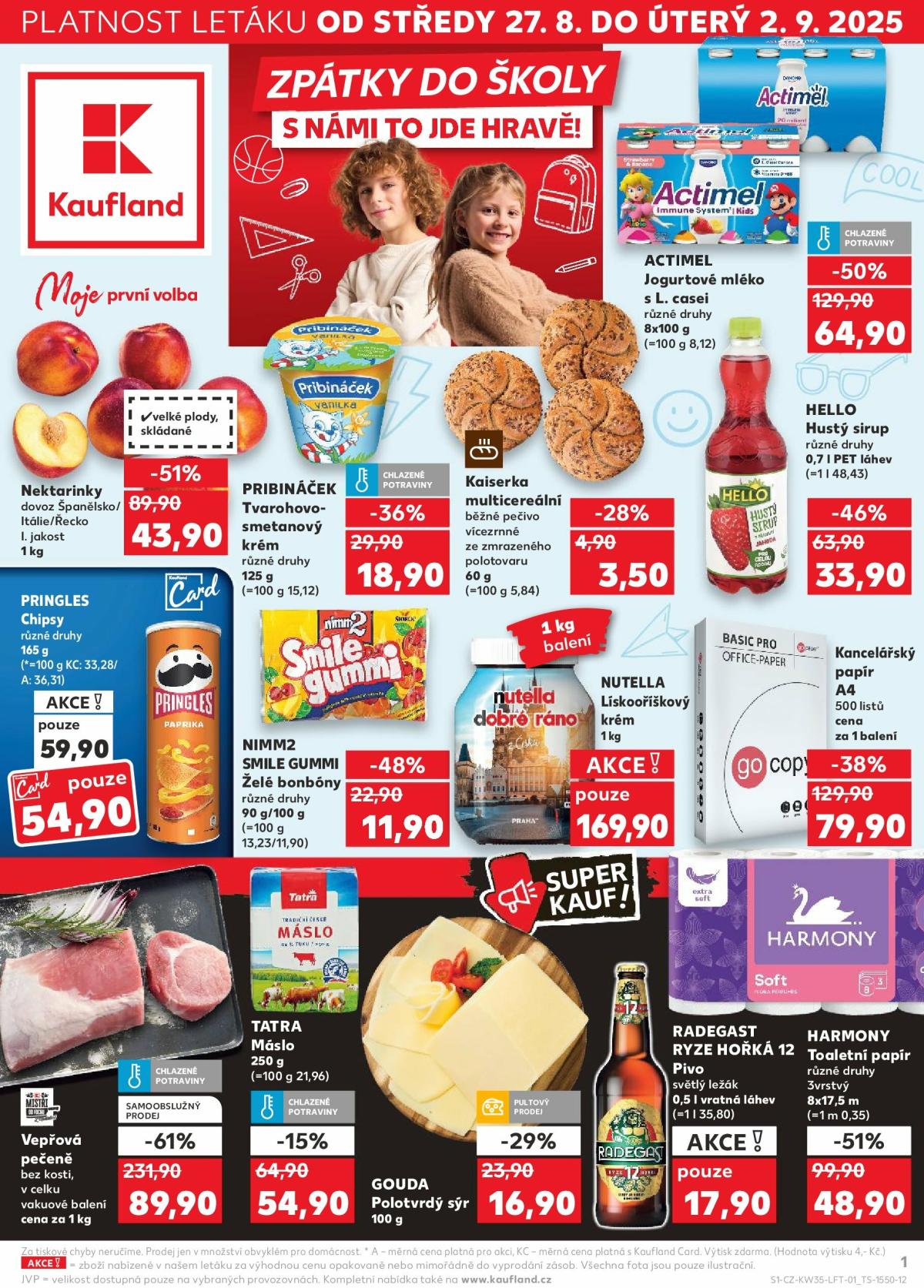 Leták Kaufland Praha 4 od 27.08. do 02.09.