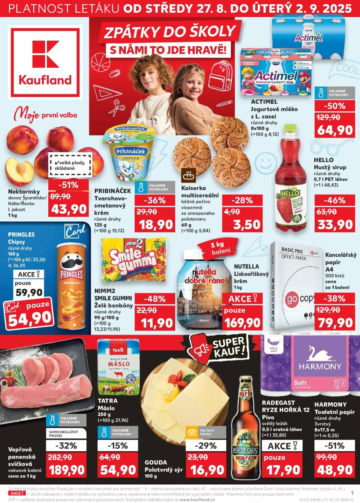 Leták Kaufland Karviná od 27.08. do 02.09.