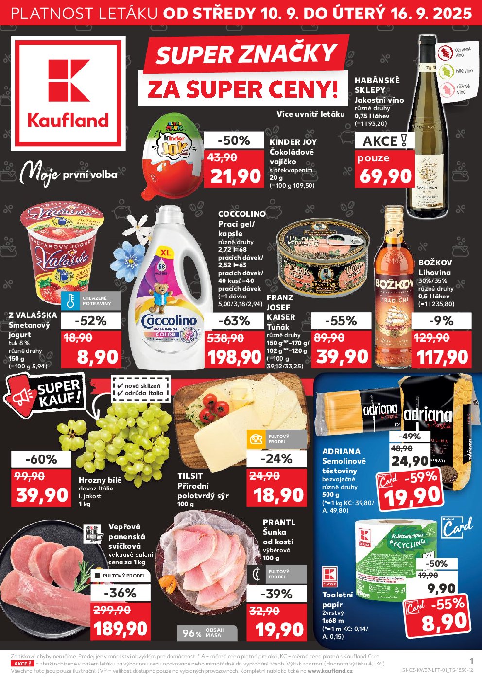 Leták Kaufland Praha 4 od 10.09. do 16.09.