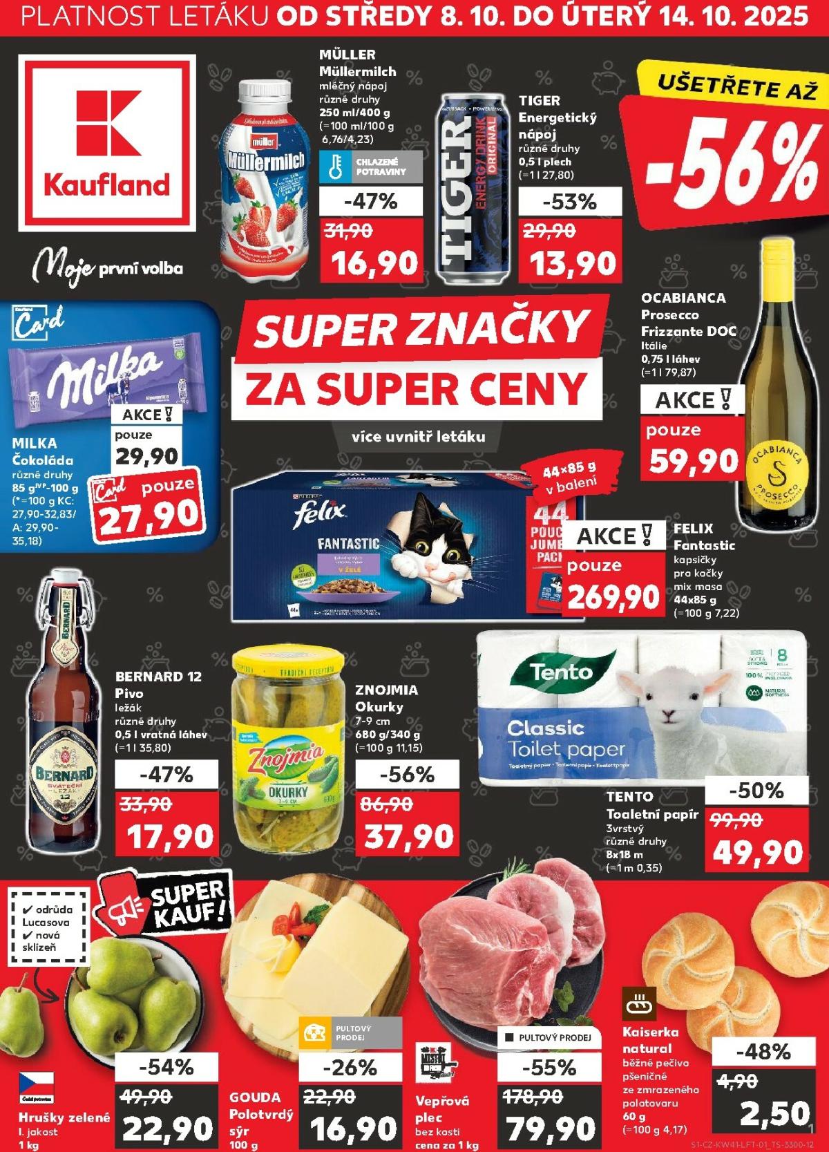 Aktuální leták Kaufland Praha 4 od 08.10. do 14.10.