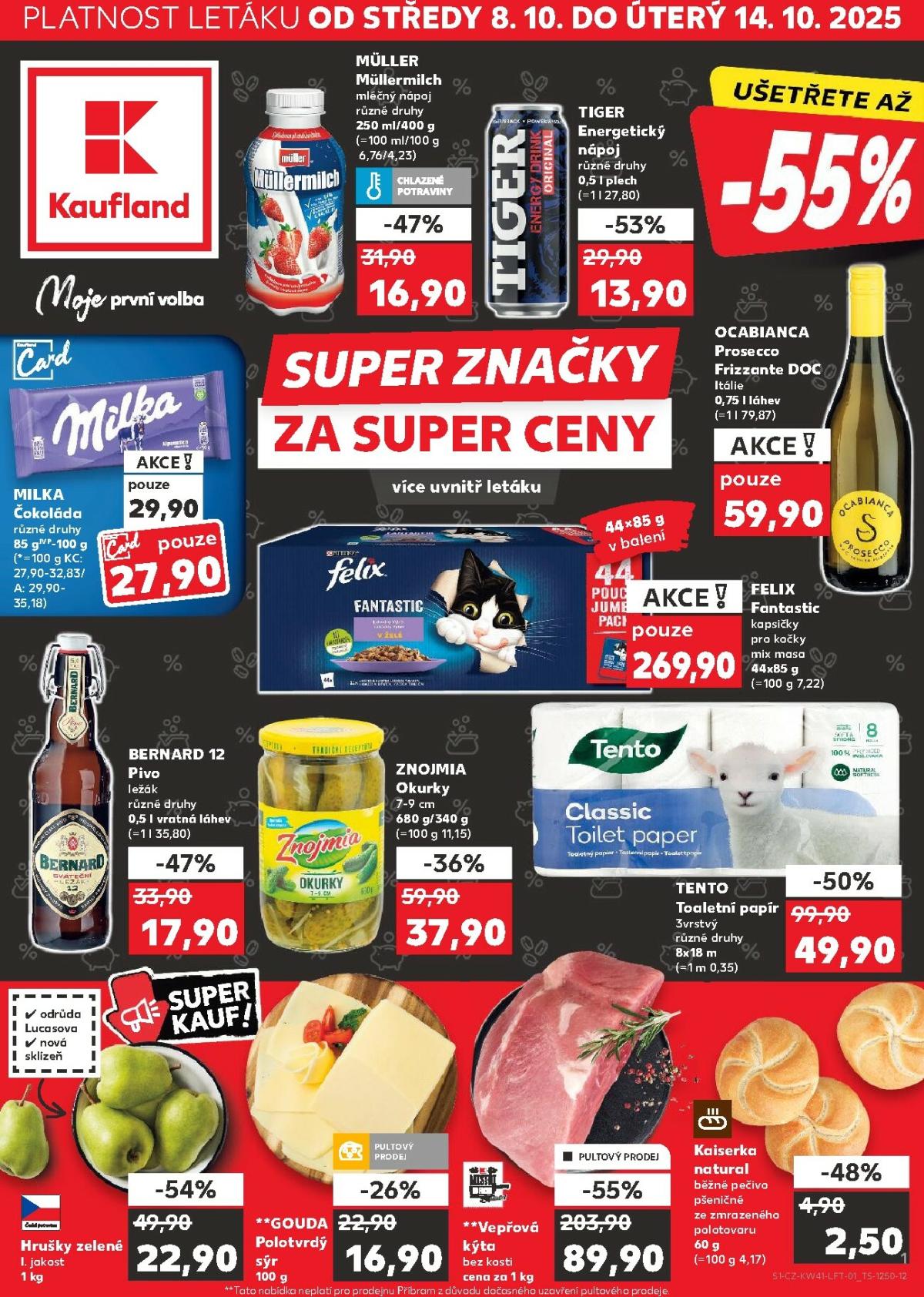 Aktuální leták Kaufland Kolín od 08.10. do 14.10.
