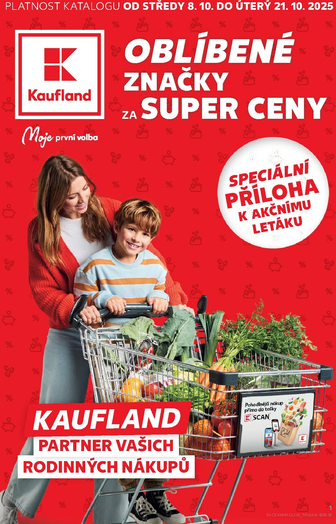 Aktuální leták Kaufland Kolín - Oblíbené značky od 08.10. do 21.10.
