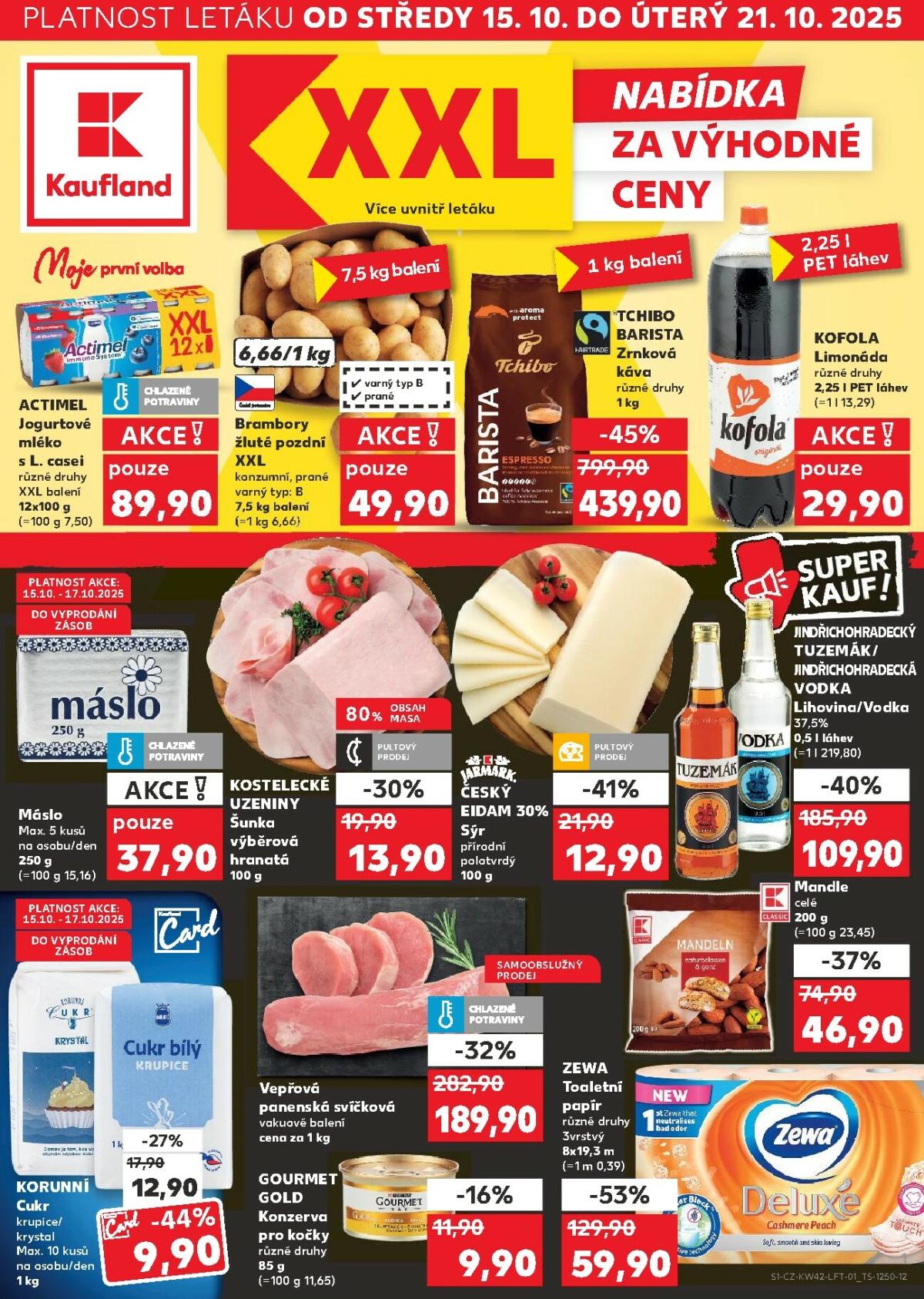 Aktuální leták Kaufland Kolín od 15.10. do 21.10.