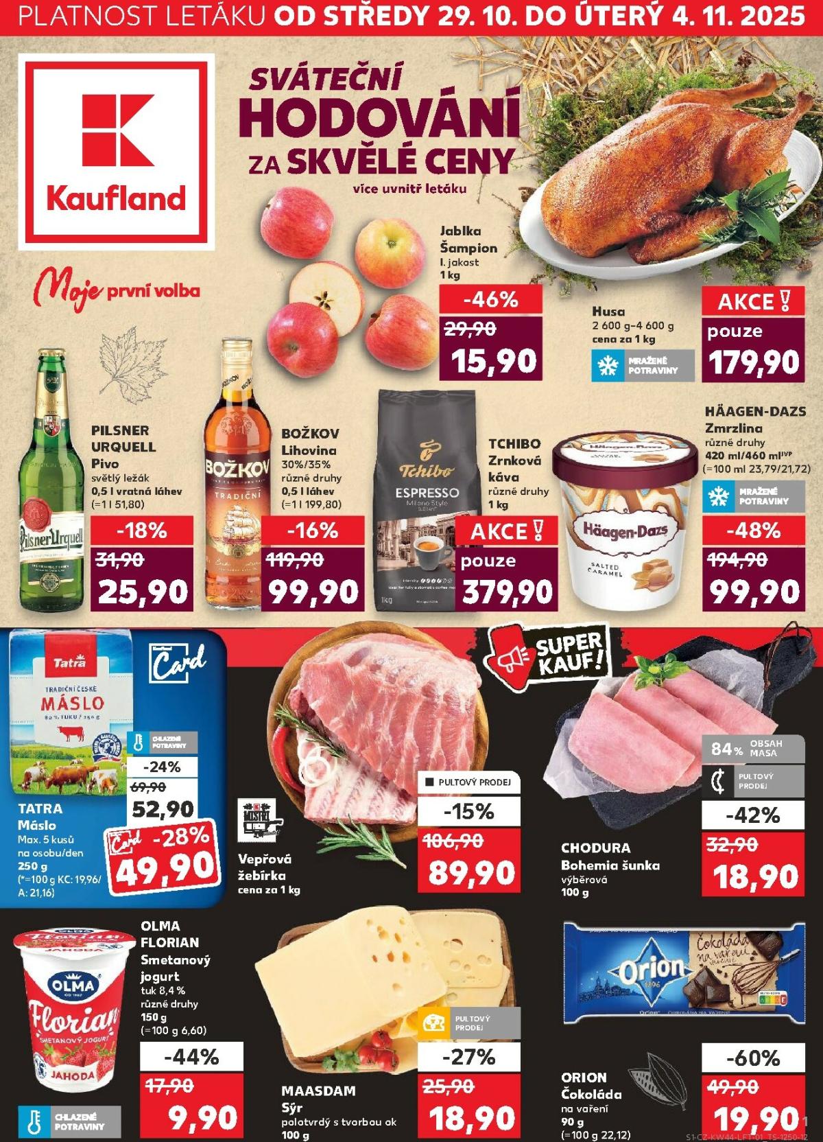 Aktuální leták Kaufland Kolín od 29.10. do 04.11.