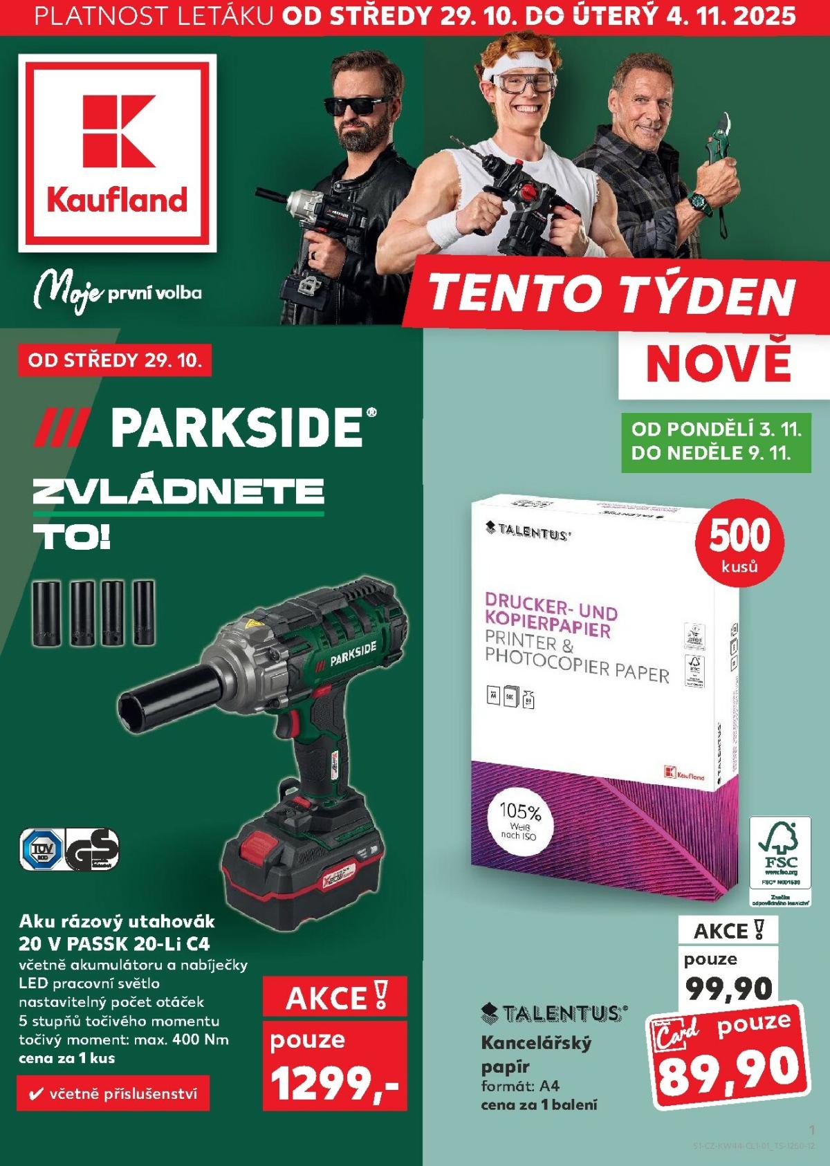 Aktuální leták Kaufland od 29.10. do 04.11.
