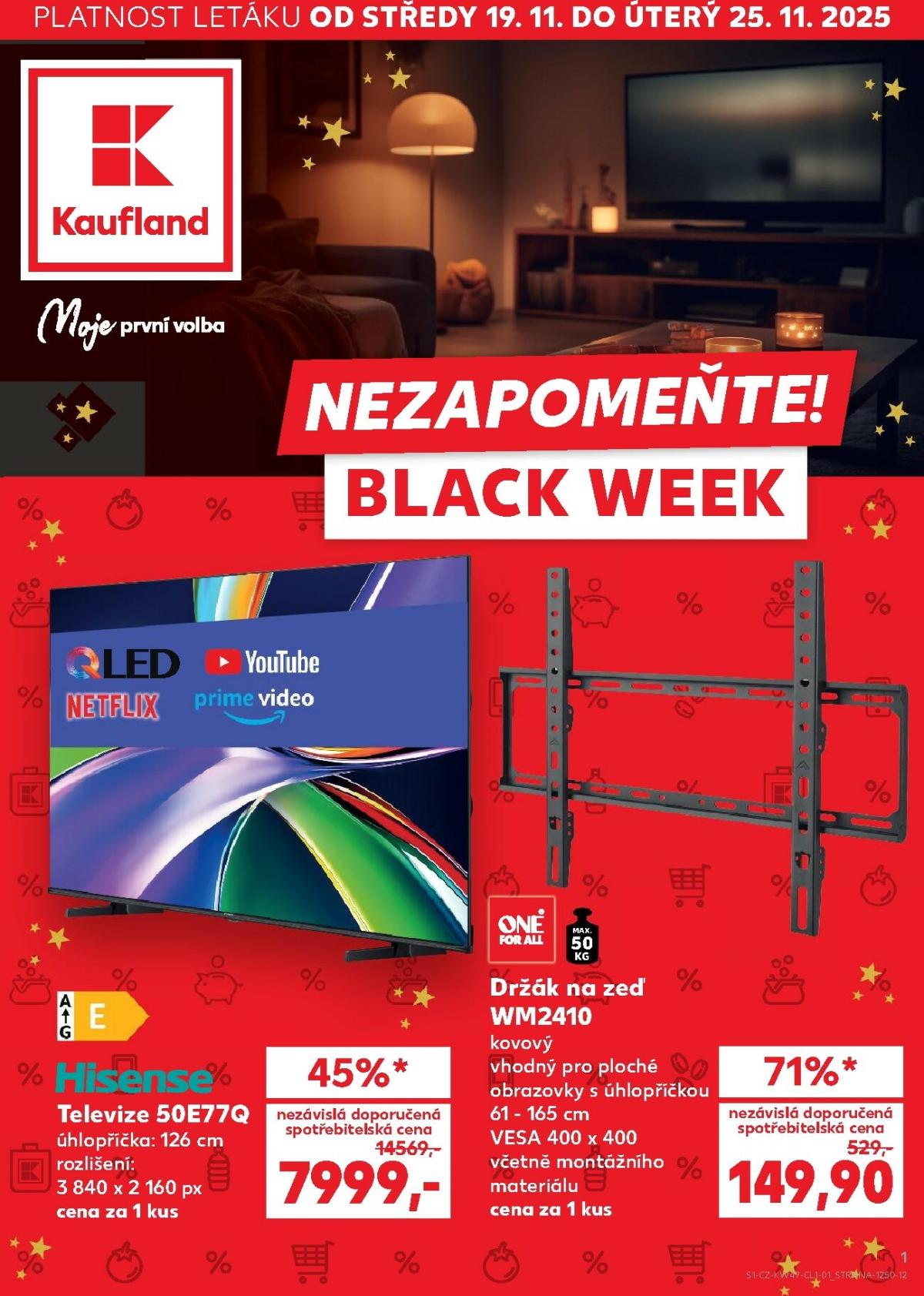 Aktuální leták Kaufland - Black Week od 19.11. do 25.11.