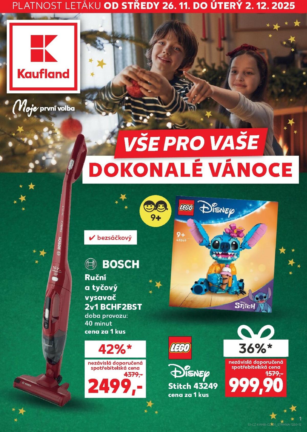 Aktuální leták Kaufland - Vše pro dokonalé Vánoce od 26.11. do 02.12.