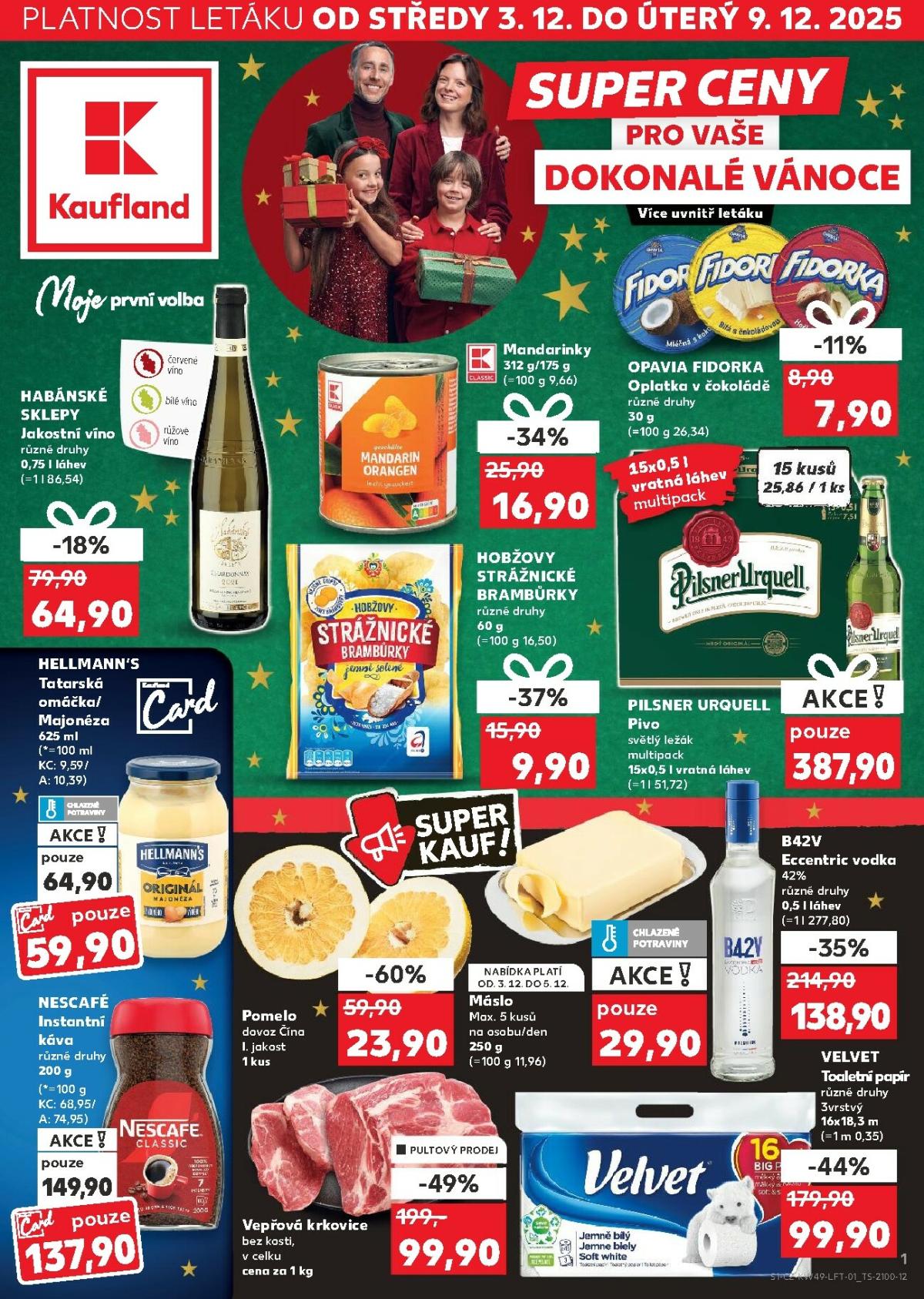 Aktuální leták Kaufland od 03.12. do 09.12.