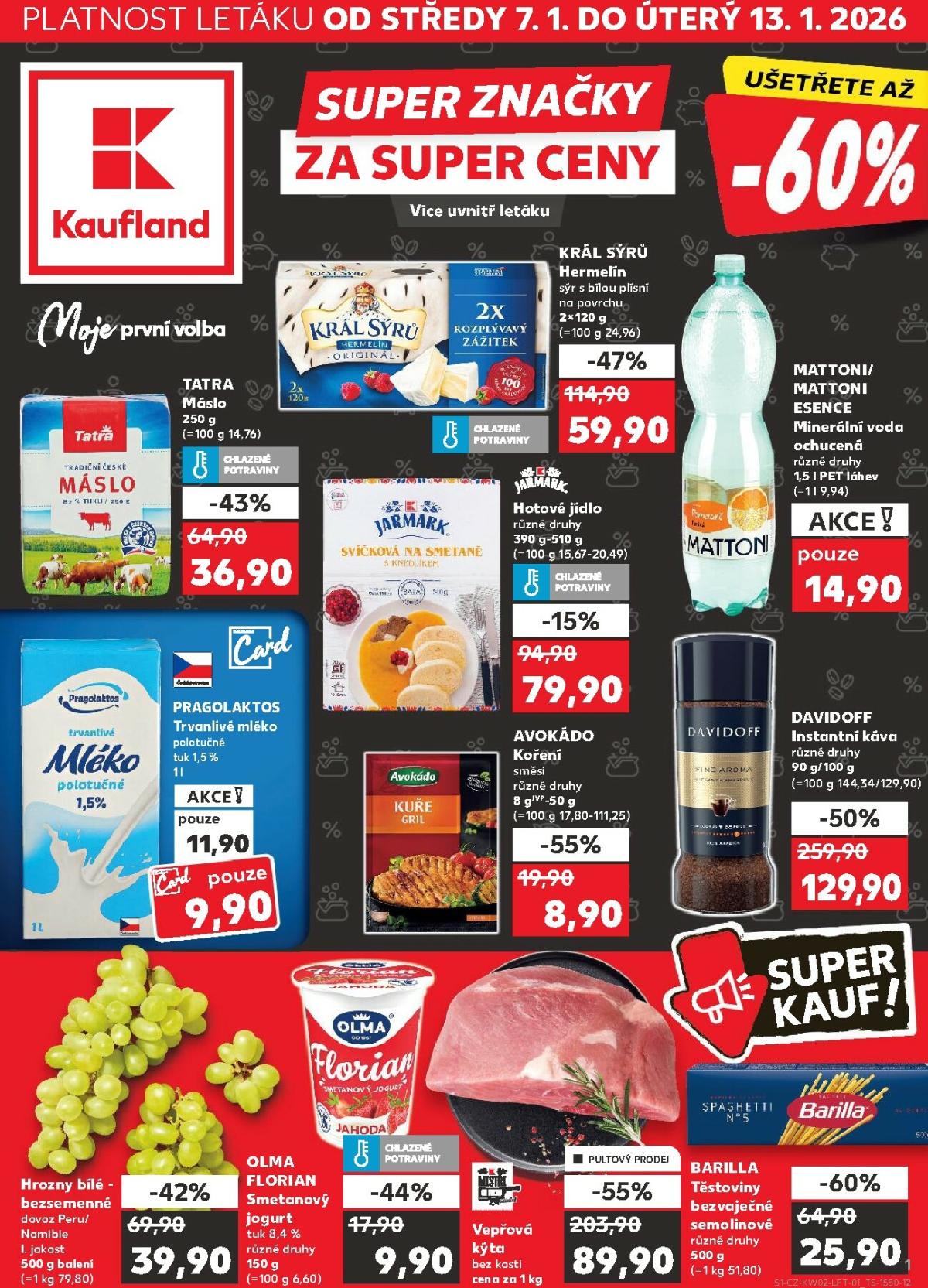 Aktuální leták Kaufland - Praha 4 od 07.01. do 13.01.