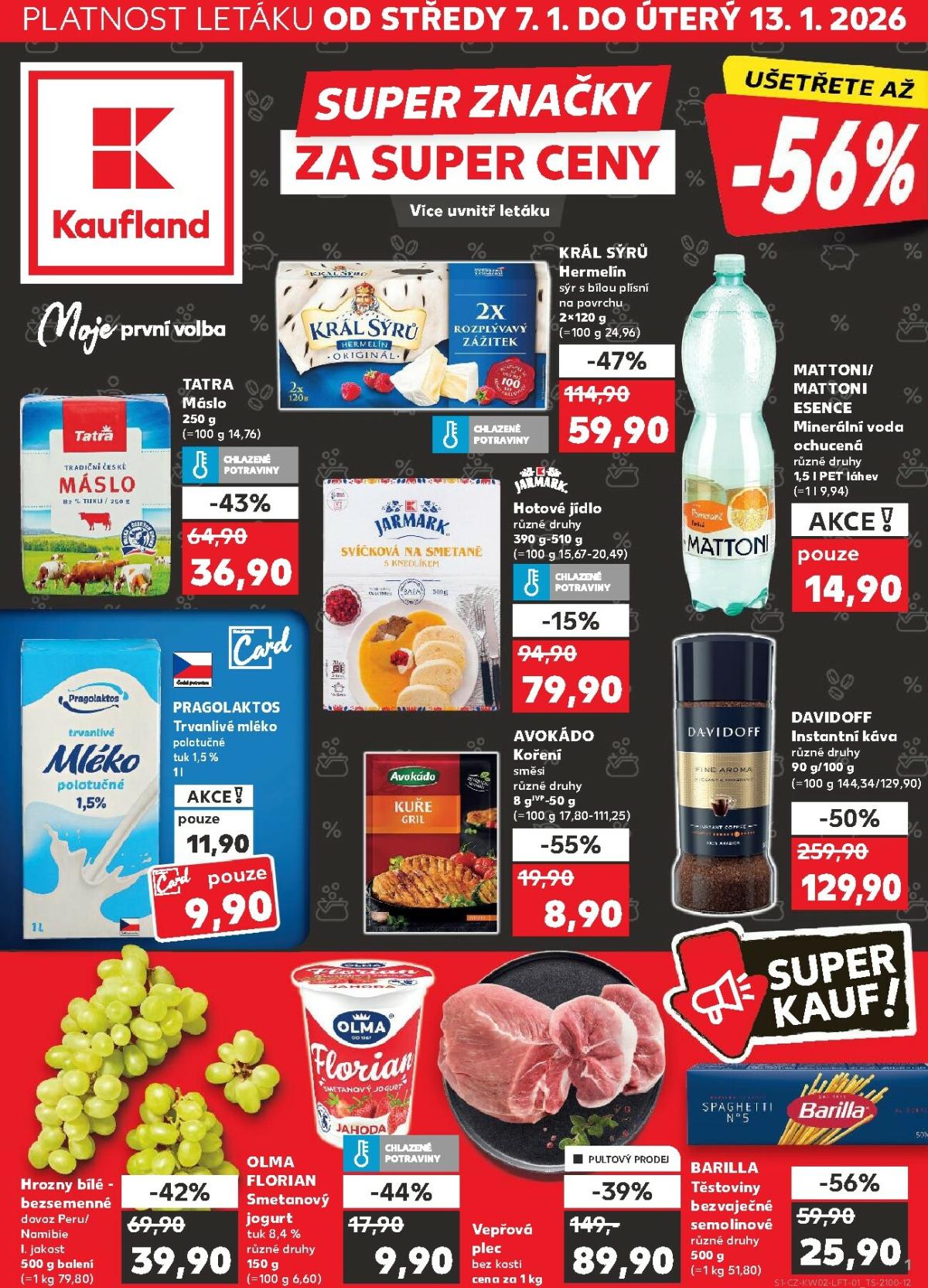 Aktuální leták Kaufland - Ostrava od 07.01. do 13.01.