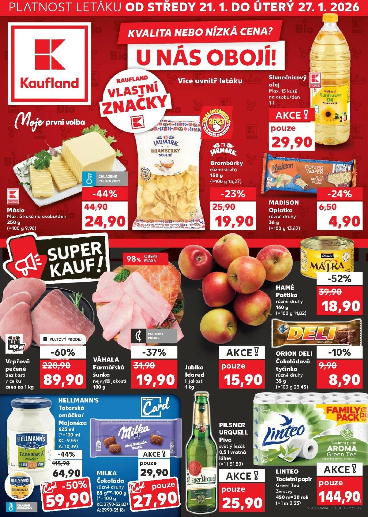 Aktuální leták Kaufland - Praha 4 od 21.01. do 27.01.