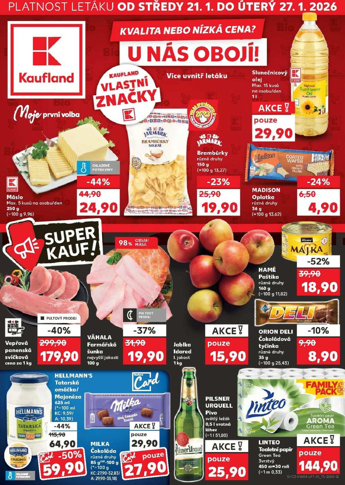 Aktuální leták Kaufland - Ostrava od 21.01. do 27.01.