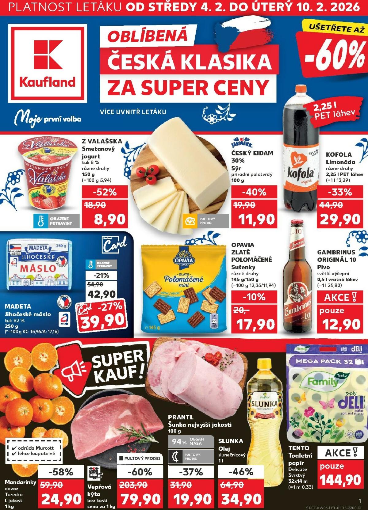 Kaufland - Brno leták platný od středy 04.02.2026 do úterý 10.02.2026