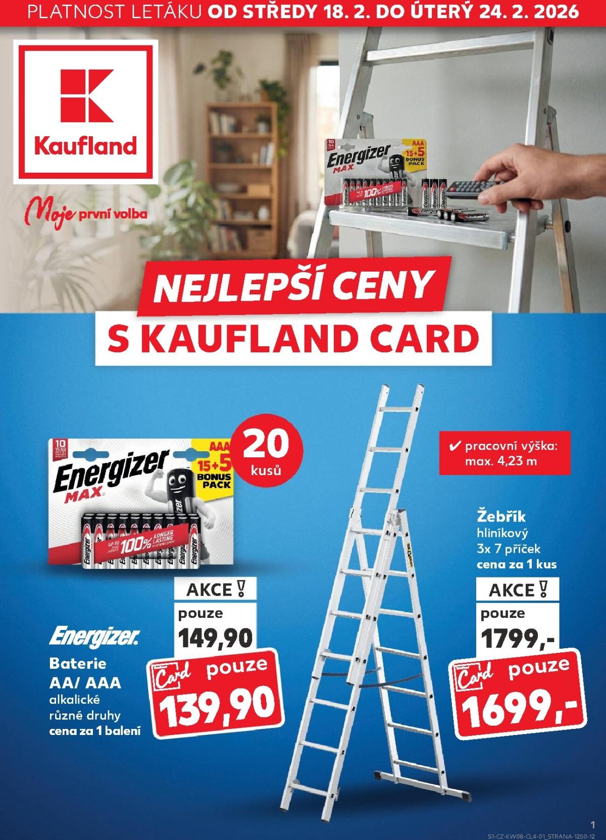 Kaufland - Card leták platný od středy 18.02.2026 do úterý 24.02.2026