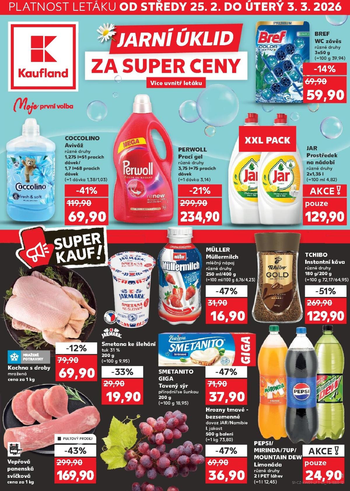 Kaufland - Praha 4 leták platný od středy 25.02.2026 do úterý 03.03.2026