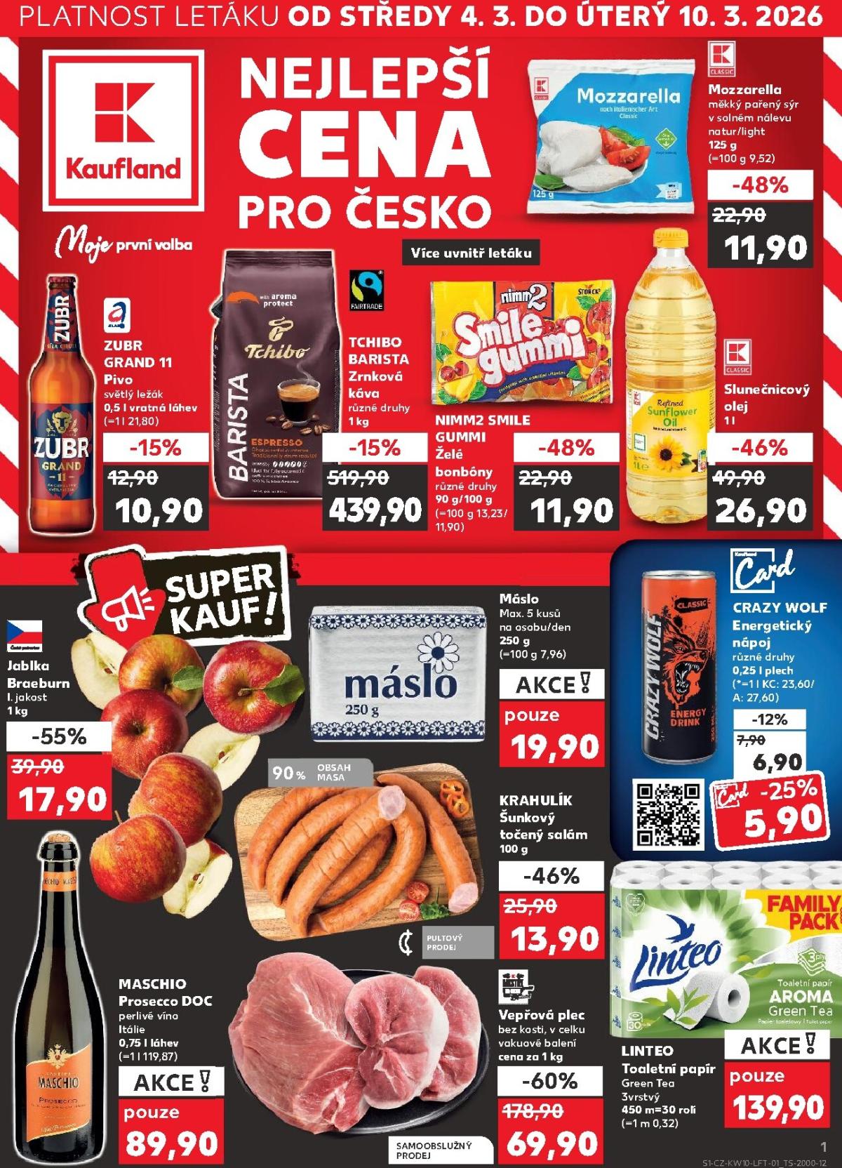 Kaufland - Ostrava leták platný od středy 04.03.2026 do úterý 10.03.2026