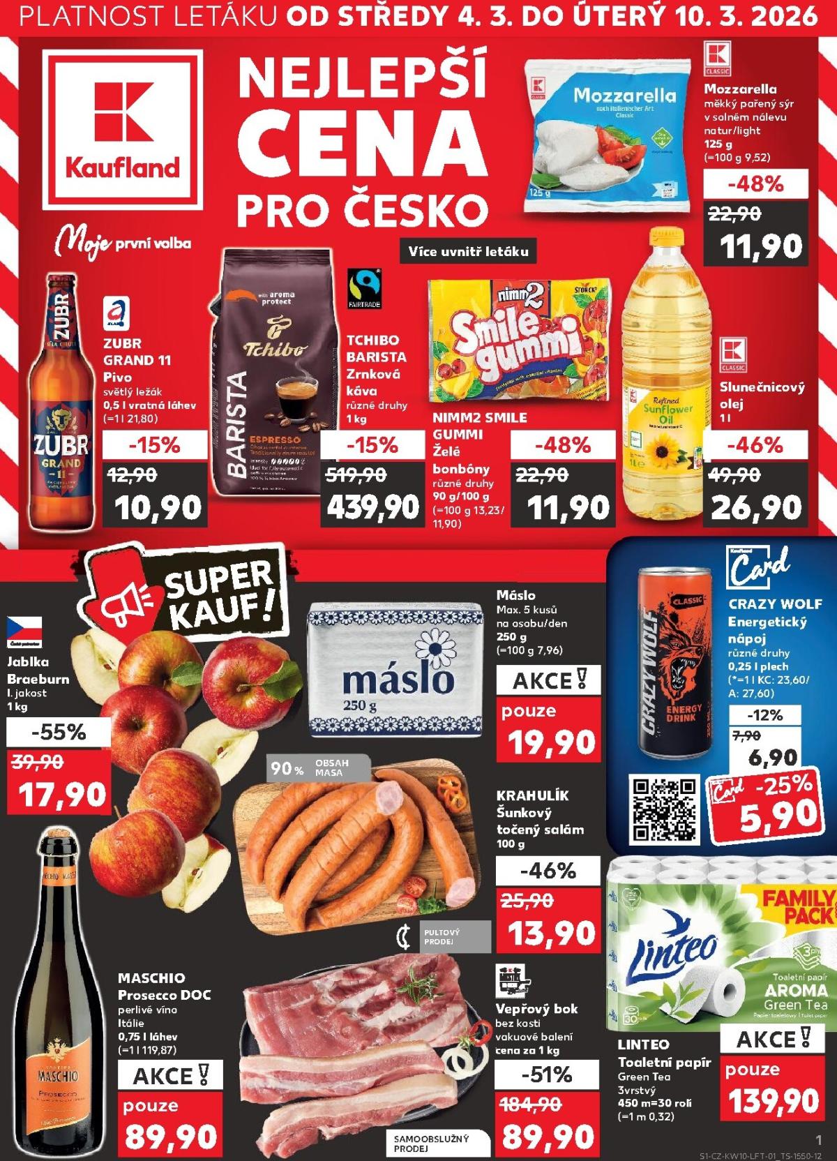 Kaufland - Praha 4 leták platný od středy 04.03.2026 do úterý 10.03.2026