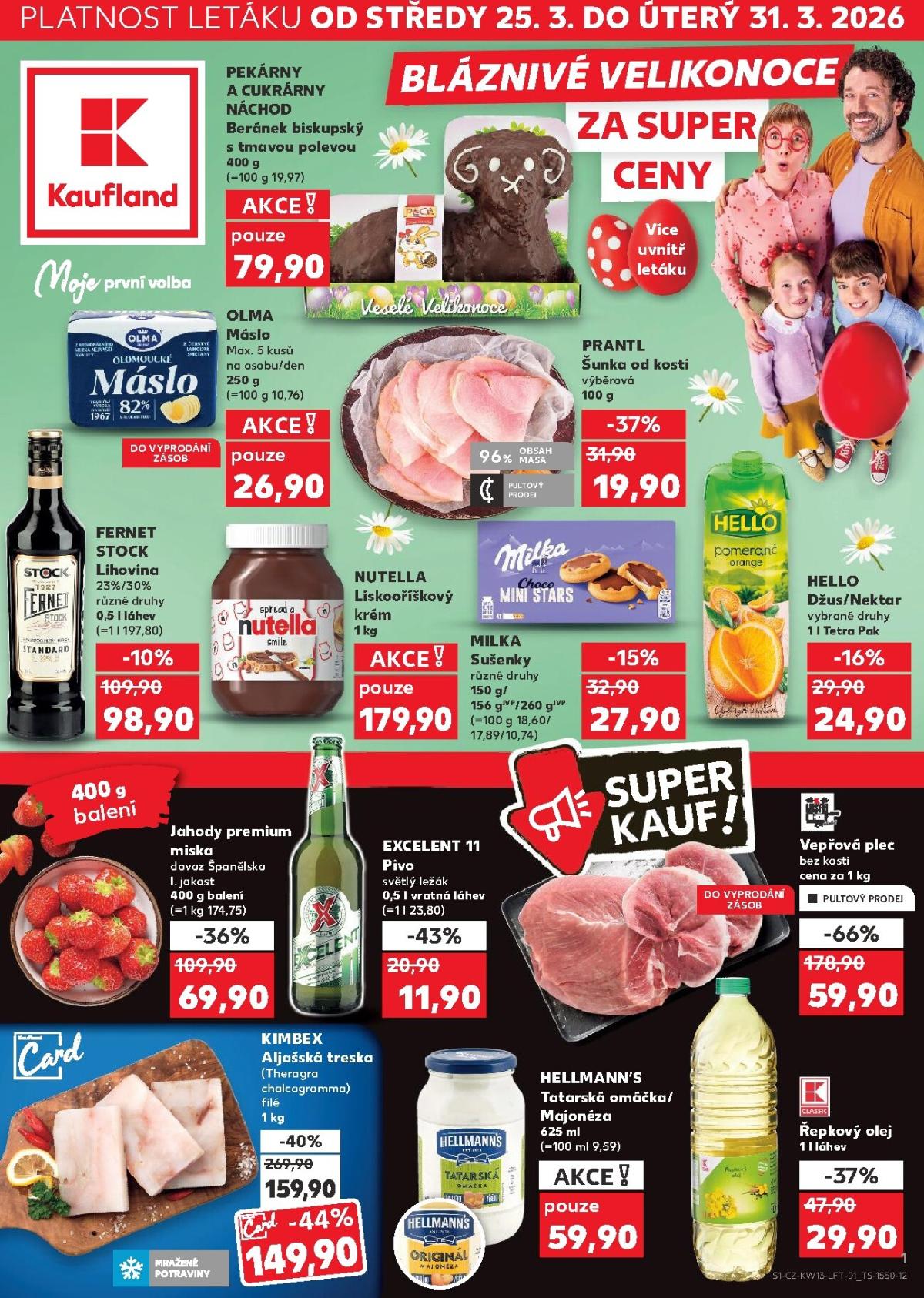 Kaufland - Praha leták platný od středy 25.03.2026 do úterý 31.03.2026