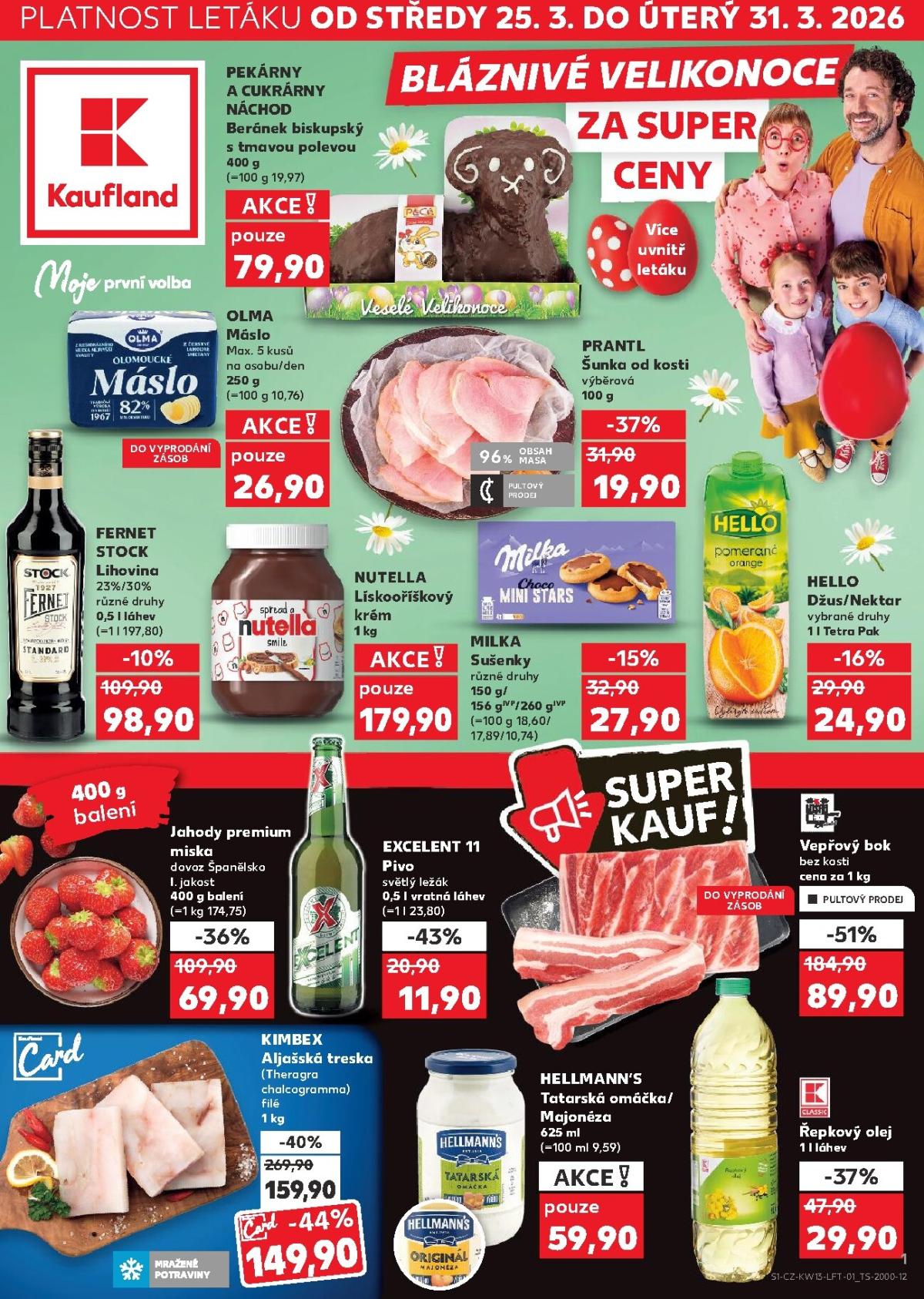 Kaufland - Brno leták platný od středy 25.03.2026 do úterý 31.03.2026