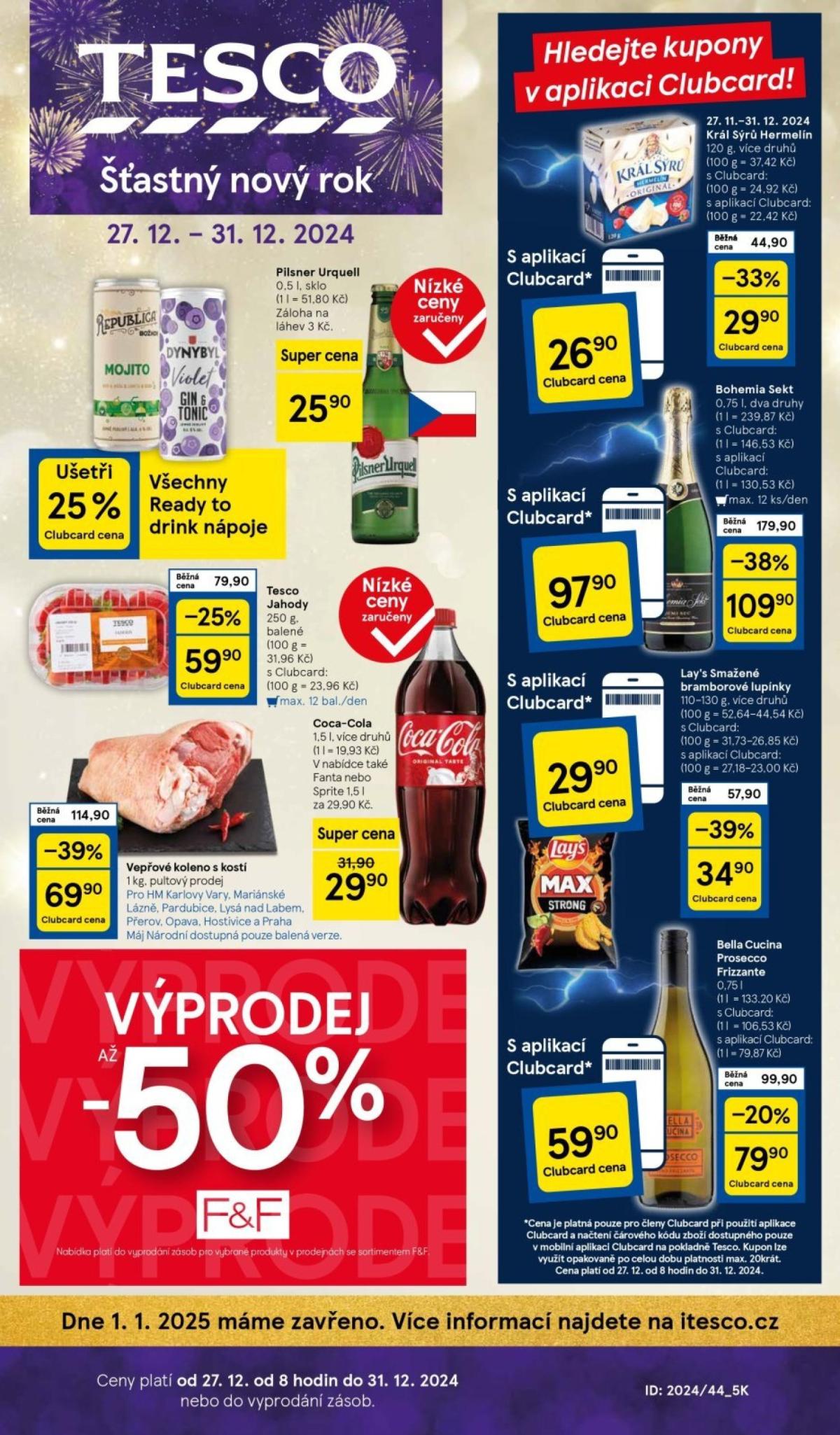 Leták Tesco od 27.12. do 31.12.