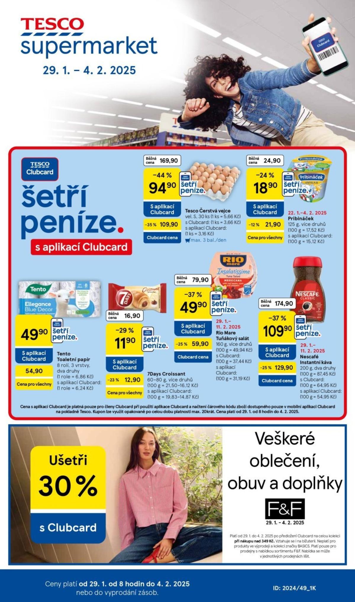 Leták Tesco supermarket od 29.01. do 04.02.