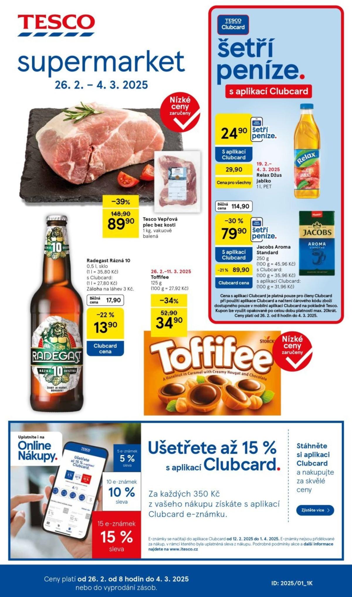 Leták Tesco supermarket od 26.02. do 04.03.