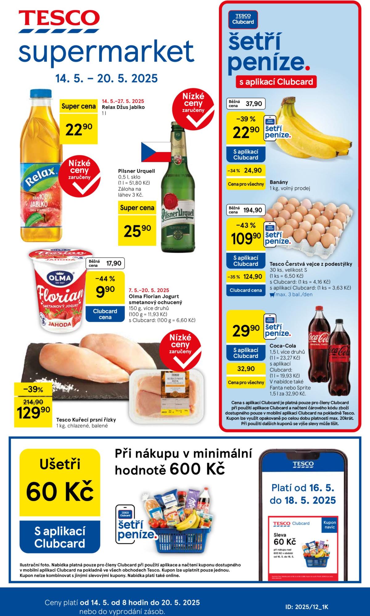 Leták Tesco supermarket od 14.05. do 20.05.