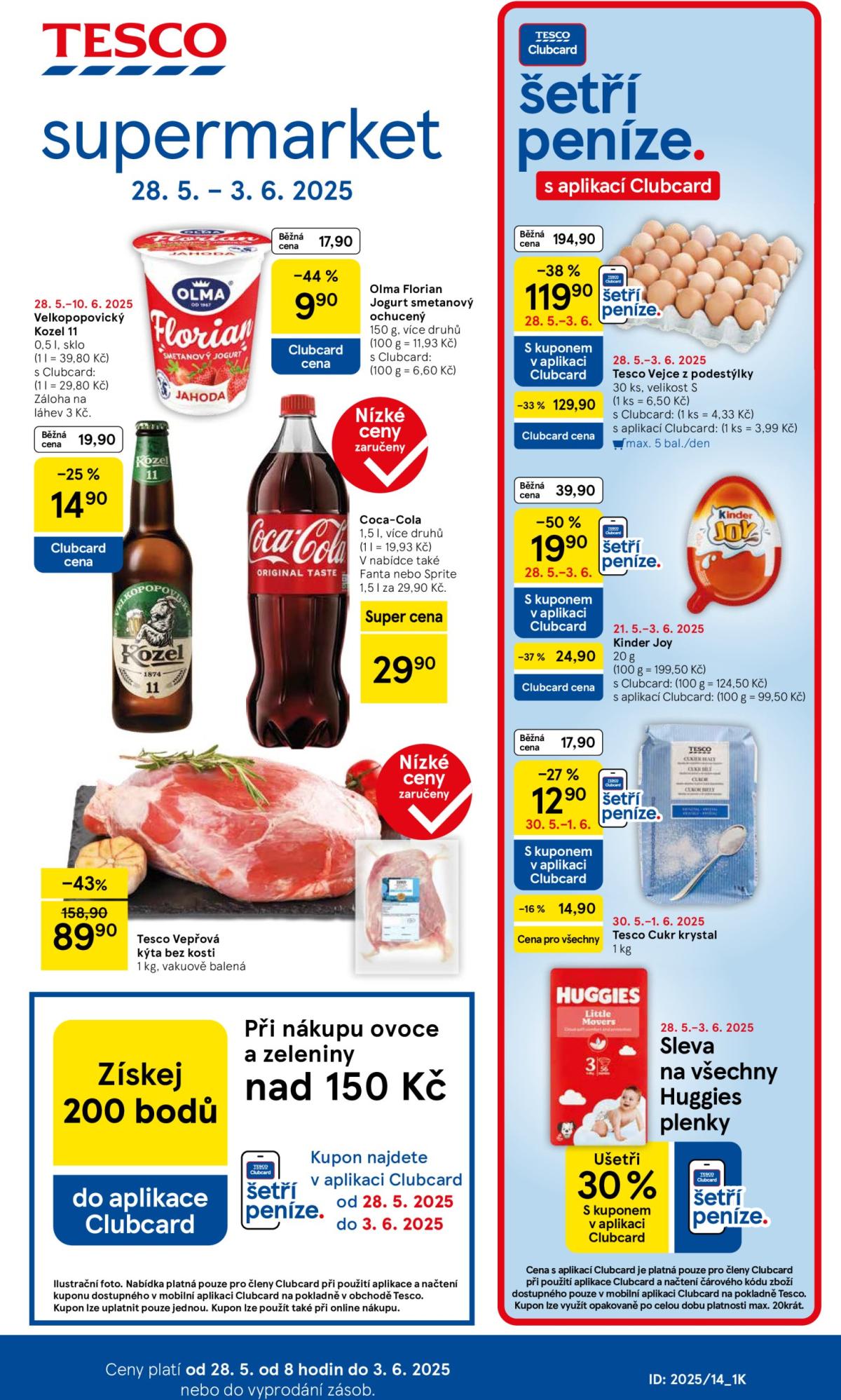 Leták Tesco supermarket od 28.05. do 03.06.